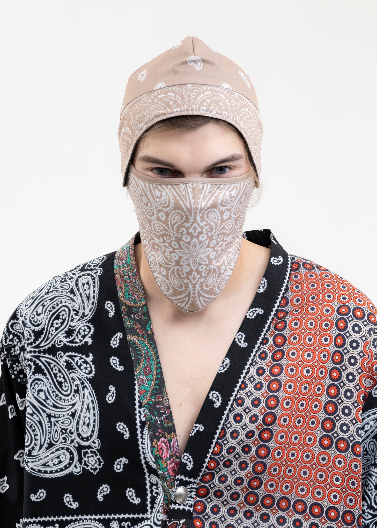 Children of the Discordance Bandana Hat with Mask - Black