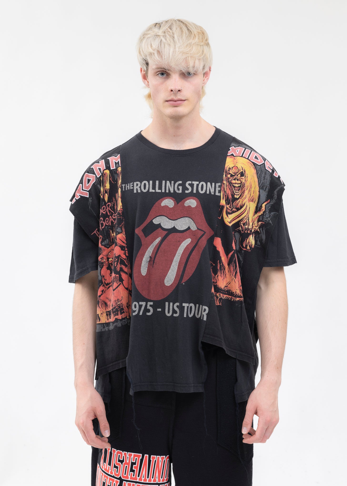 Black Layered Band Tee Style 1 017 Shop