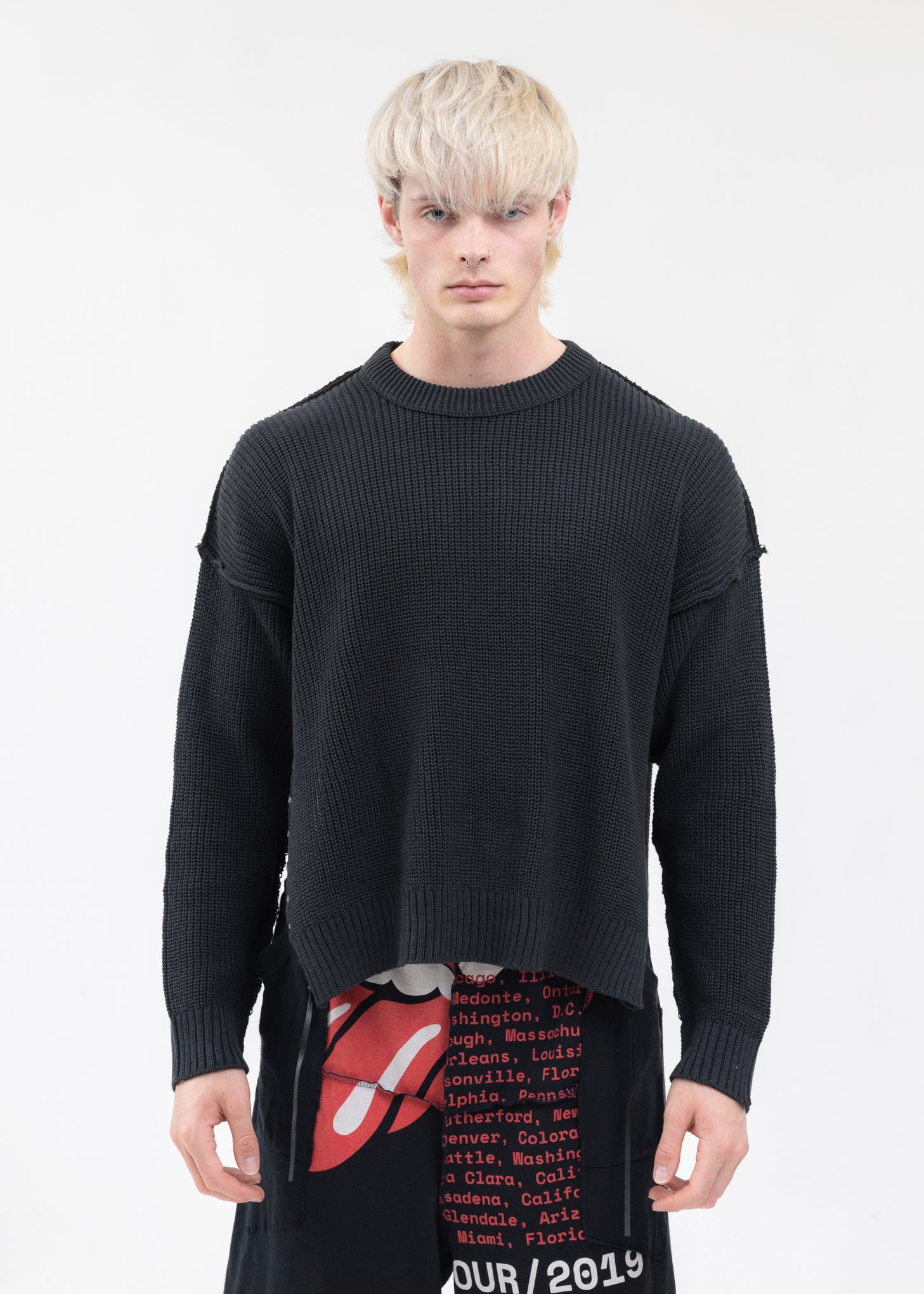 Basic Black Knit Long Sleeve - (Small - 3X) main image 1