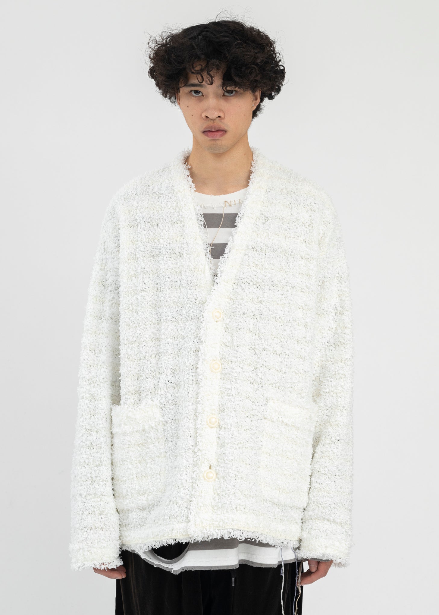 Taki-Kint Cardigan, Gentle White | Mar Mar Copenhagen