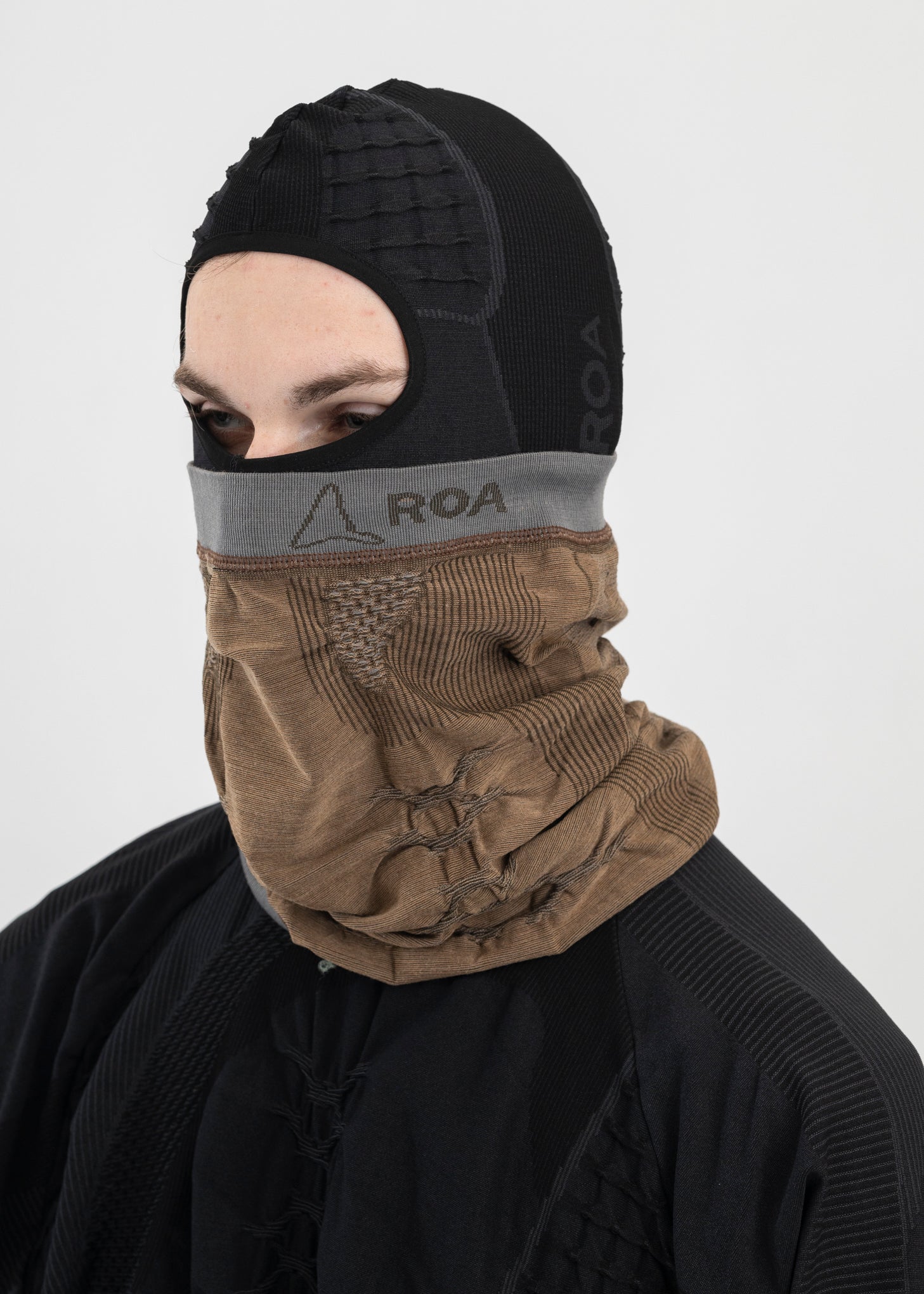 BEIGE 3D KNIT NECK GAITER 017 Shop