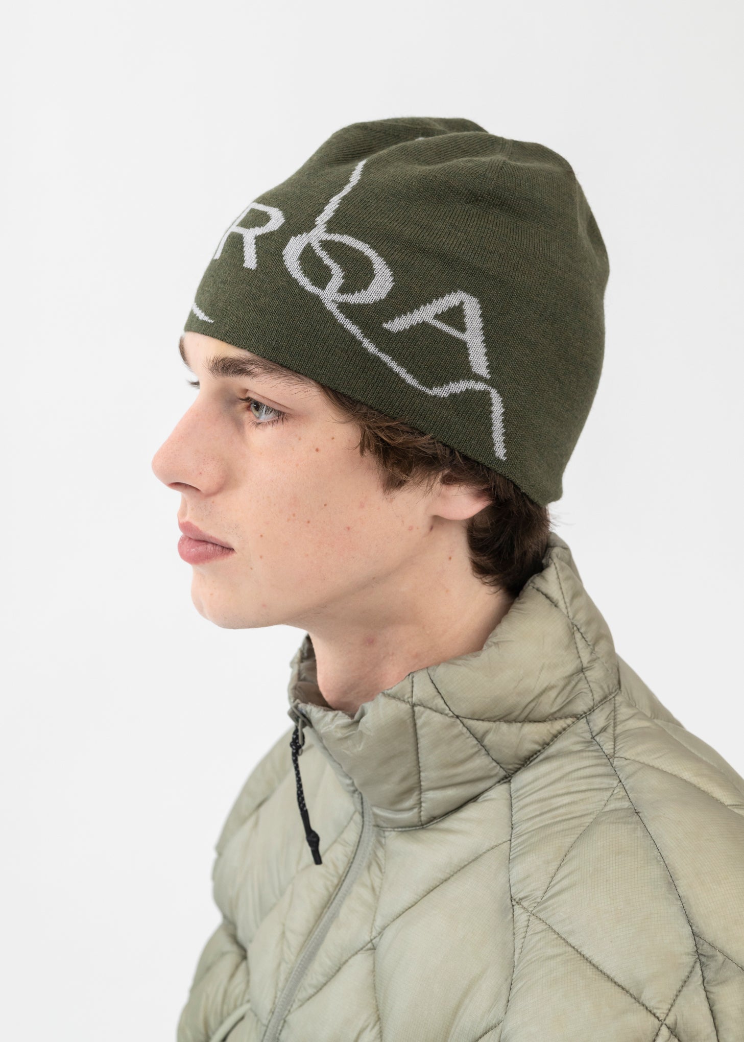 DARK GREEN BEANIE LOGO – 017 Shop