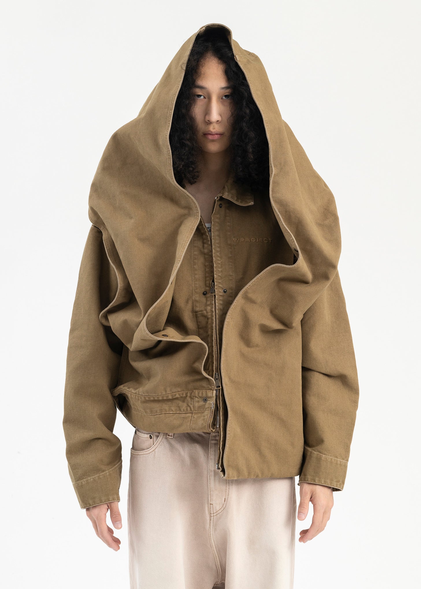 Beige Cargo Jacket main image 1