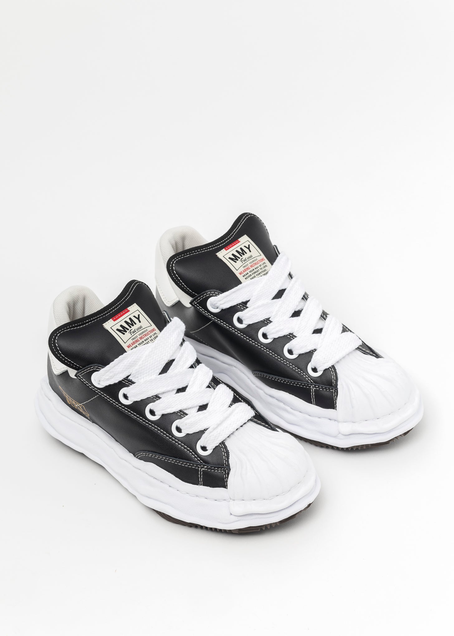 Blakey Original Sole Wrinkled Leather Sneakers