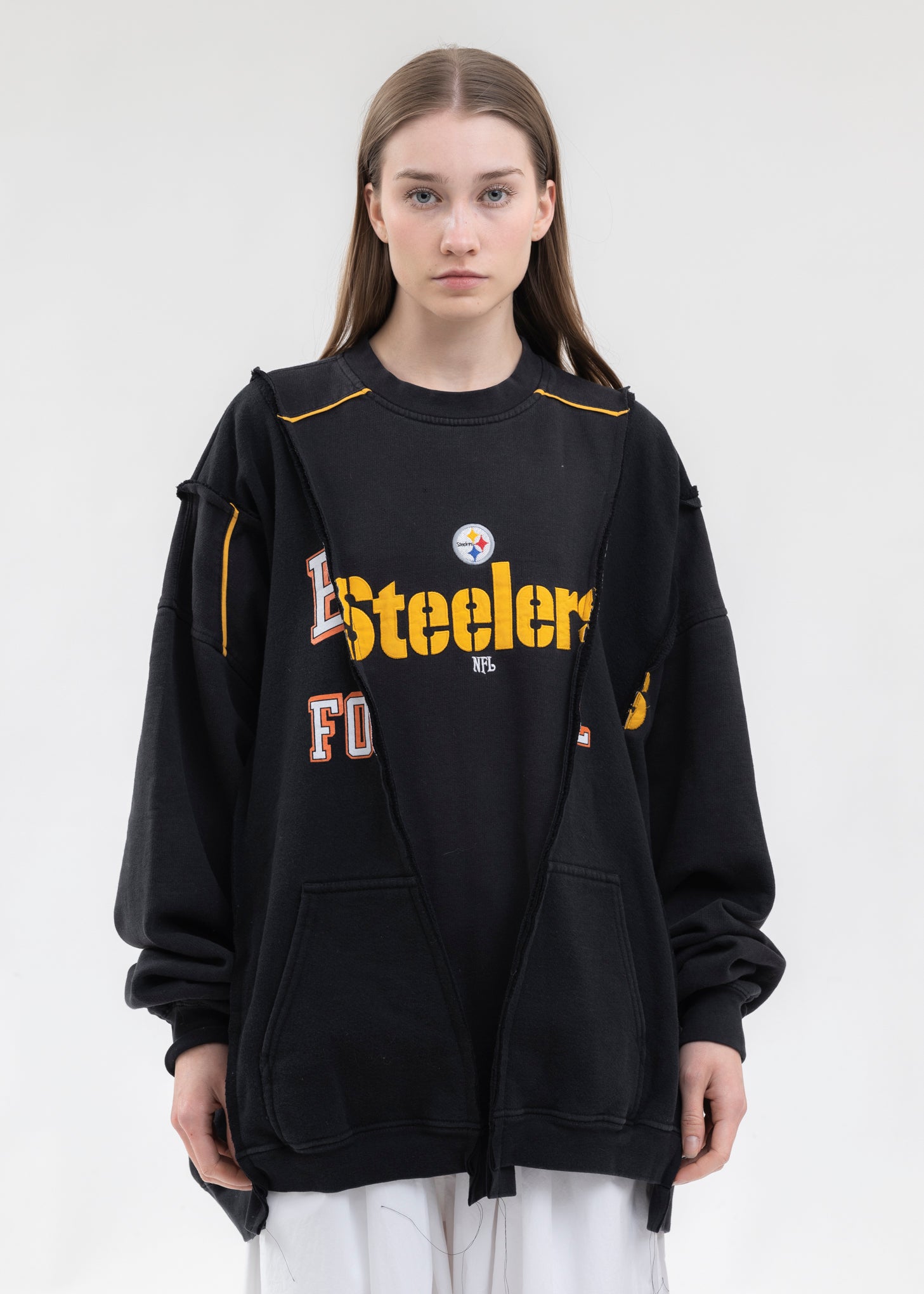 College Style Short Sleeve Sweater