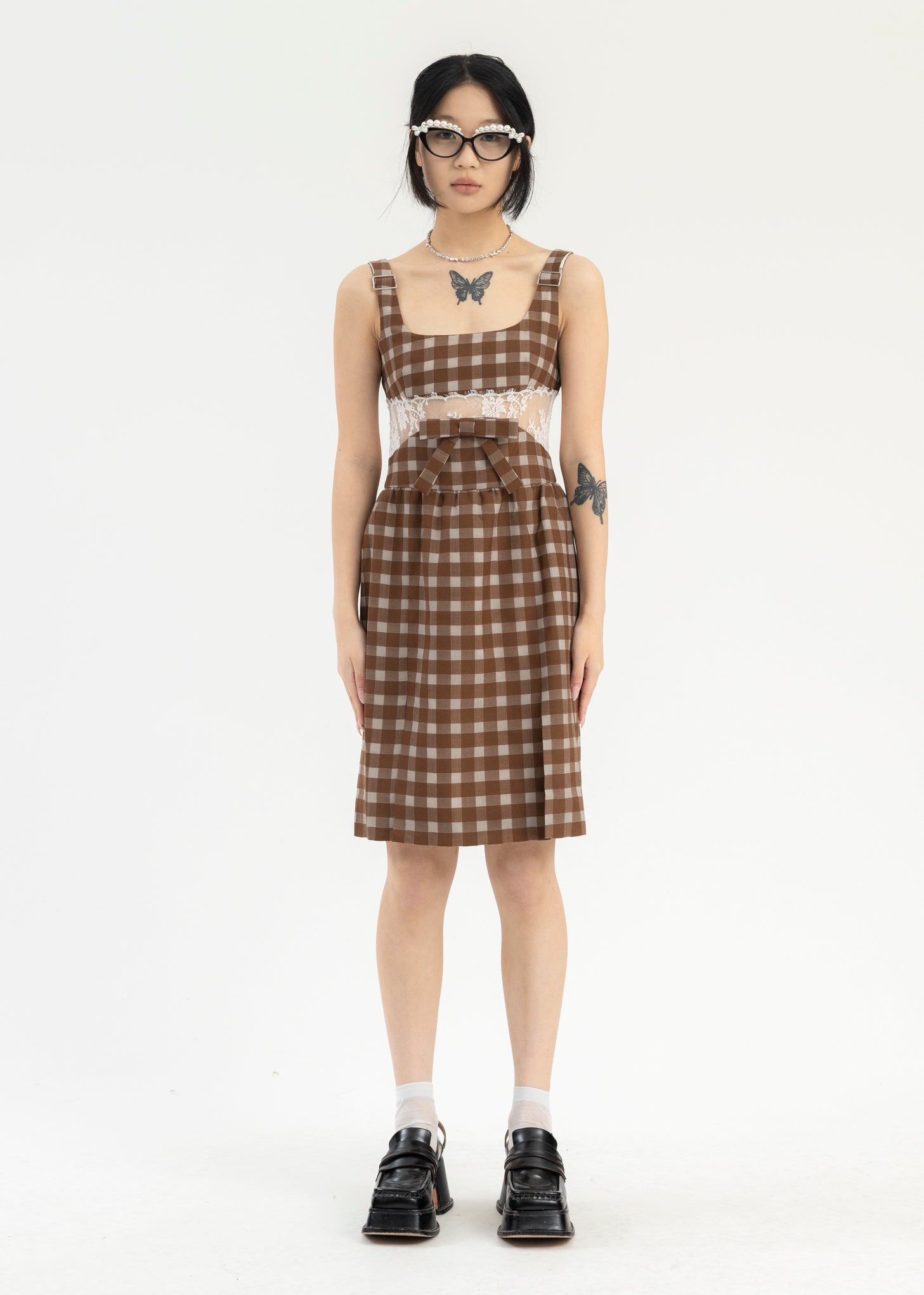 Spliced Scalop Dress