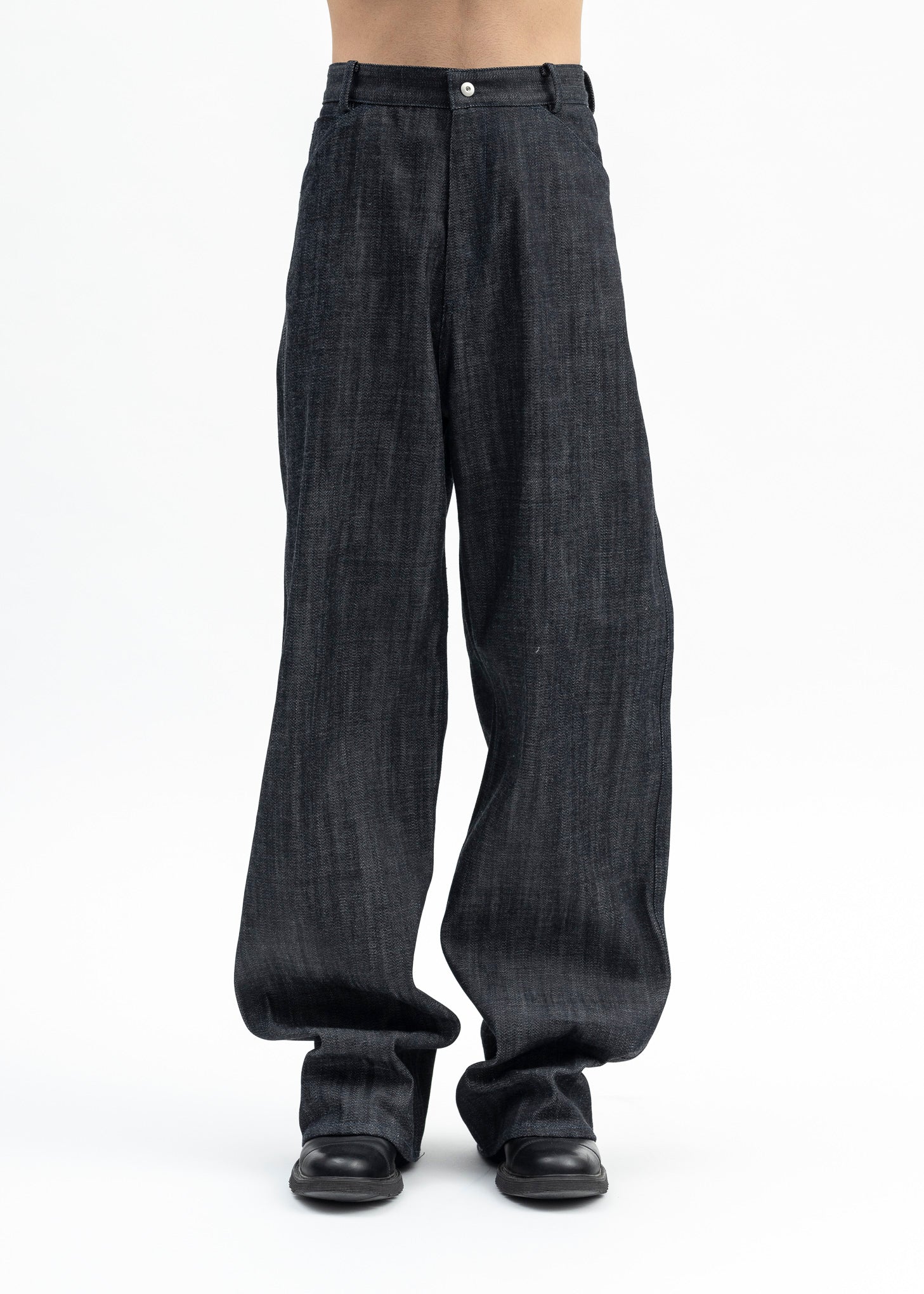 パンツ 5 Pocket Sarrouel Denim Pants - Indigo Loose fit indigo 5-pocket cotton denim pants | ICEBERG