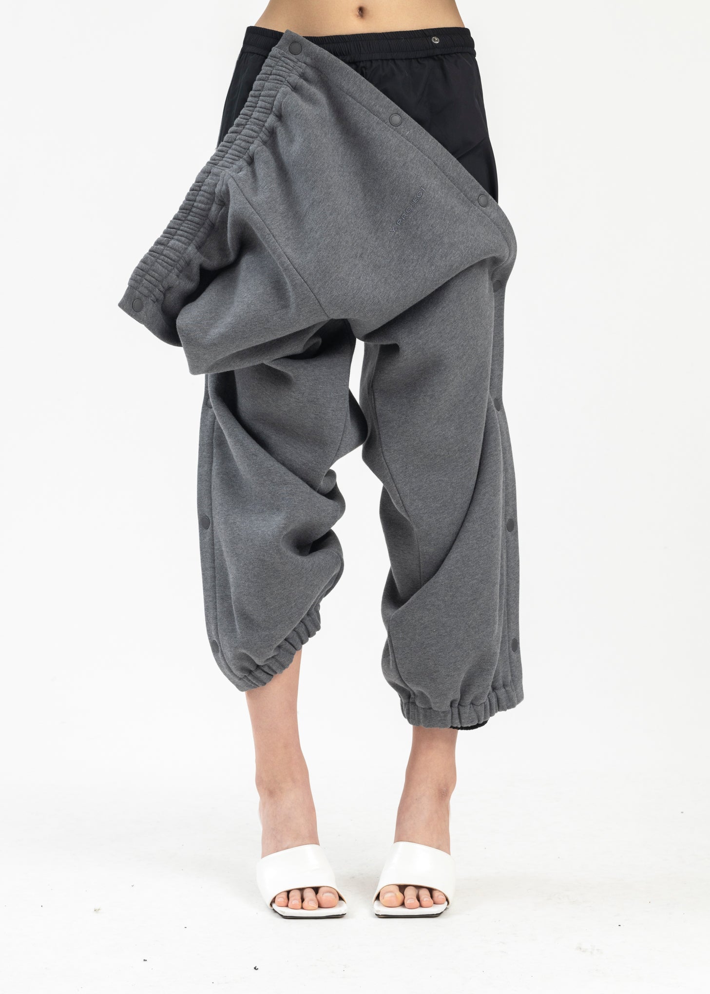 Denim Track Pant Black Mesh