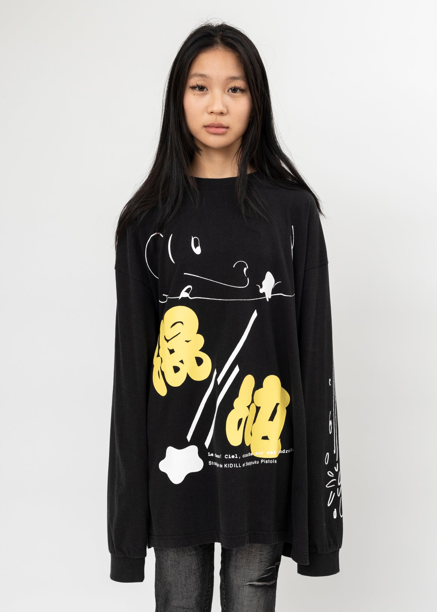 BLACK LE CHAOS! LONG SLEEVE T-SHIRT – 017 Shop