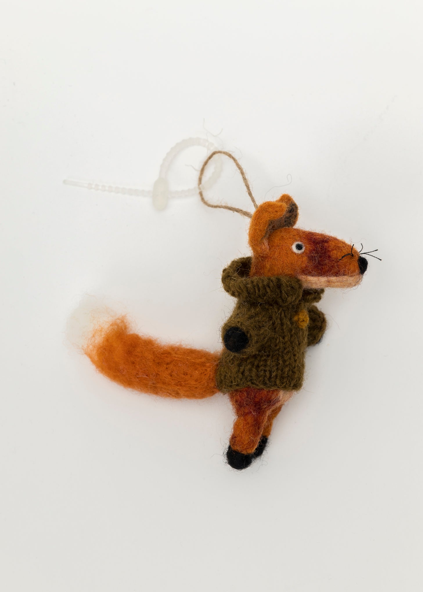 Handmade Nepal Green Sweater Mr. Fox Charm – 017 Shop