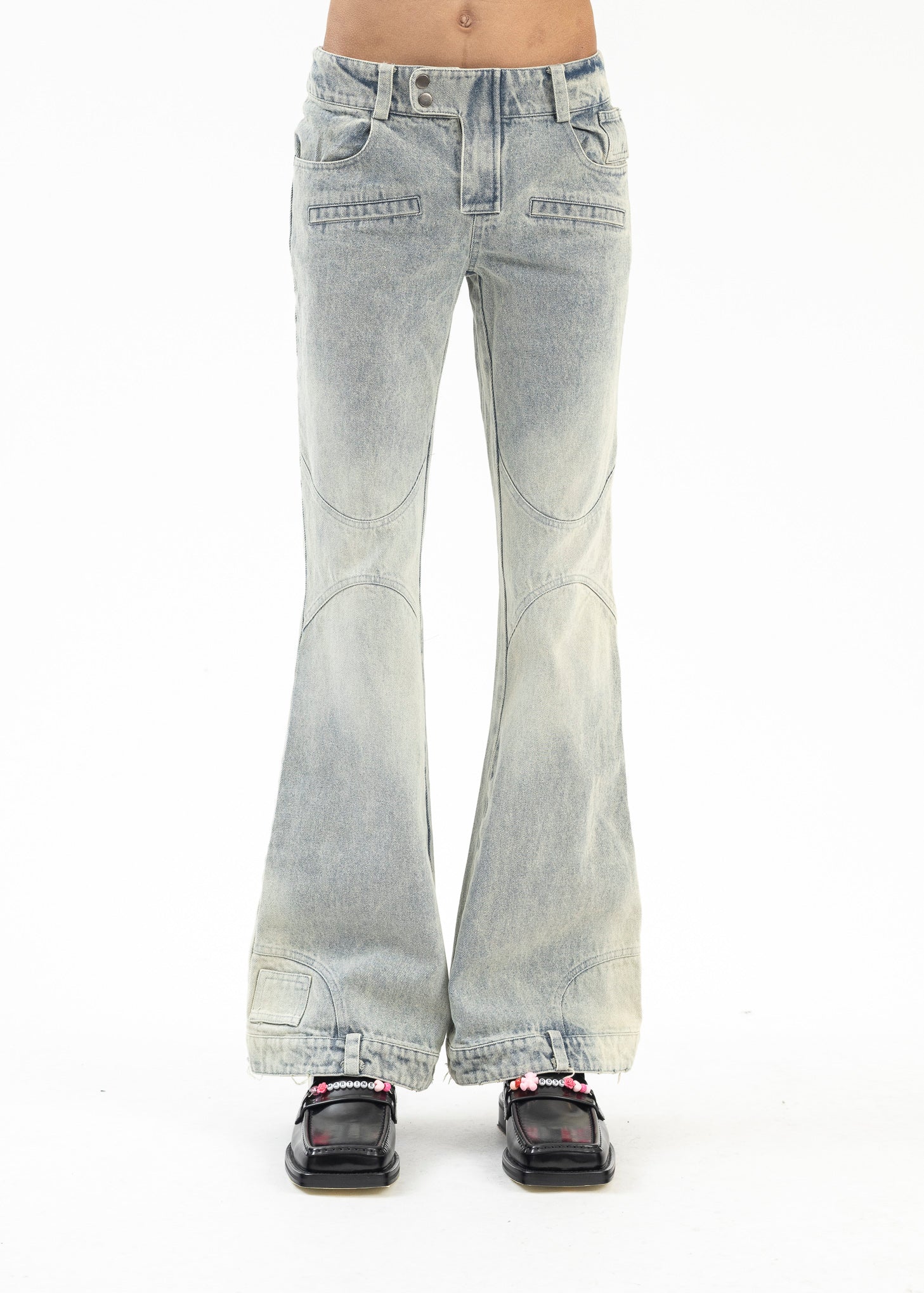 Washed Blue Denim Pant