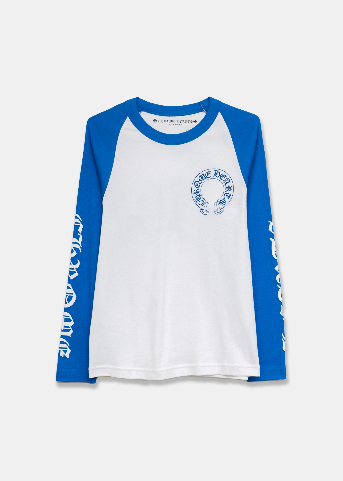 Chrome Hearts White Blue Baseball Longsleeve – 017 Shop