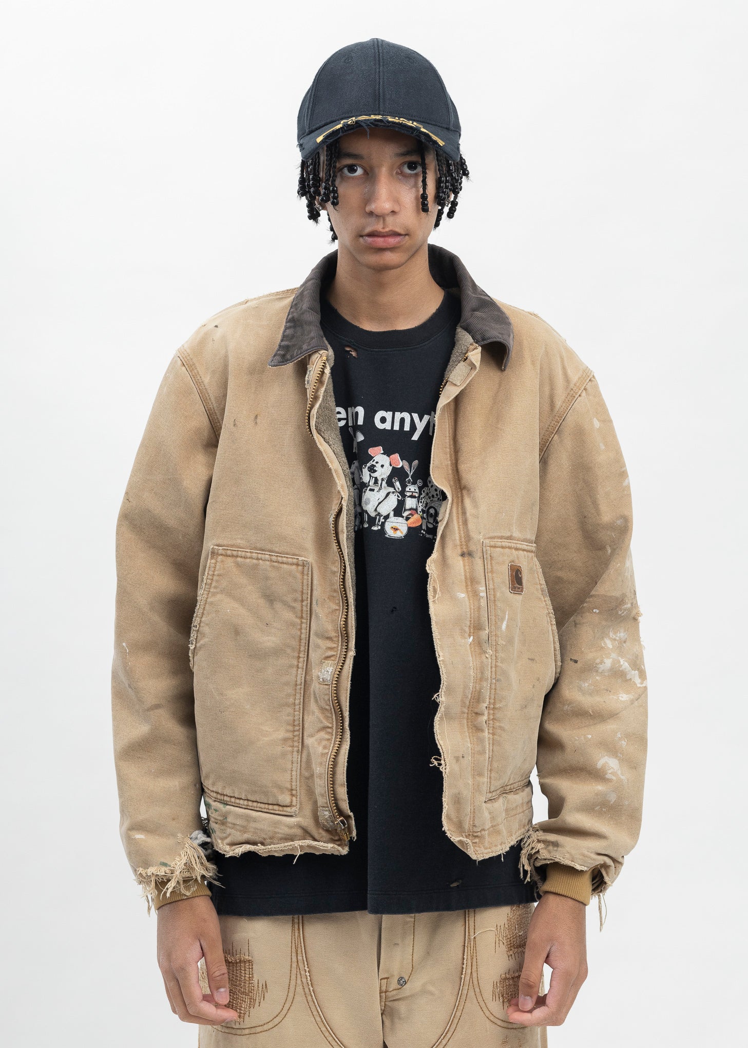 Vintage Beige Carhartt Detroit Jacket – 017 Shop