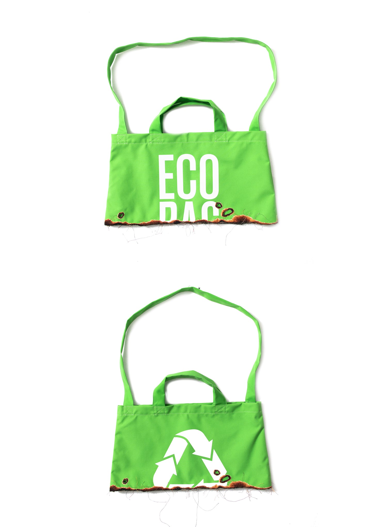 Green BURNING EMBROIDERY ECO BAG – 017 Shop