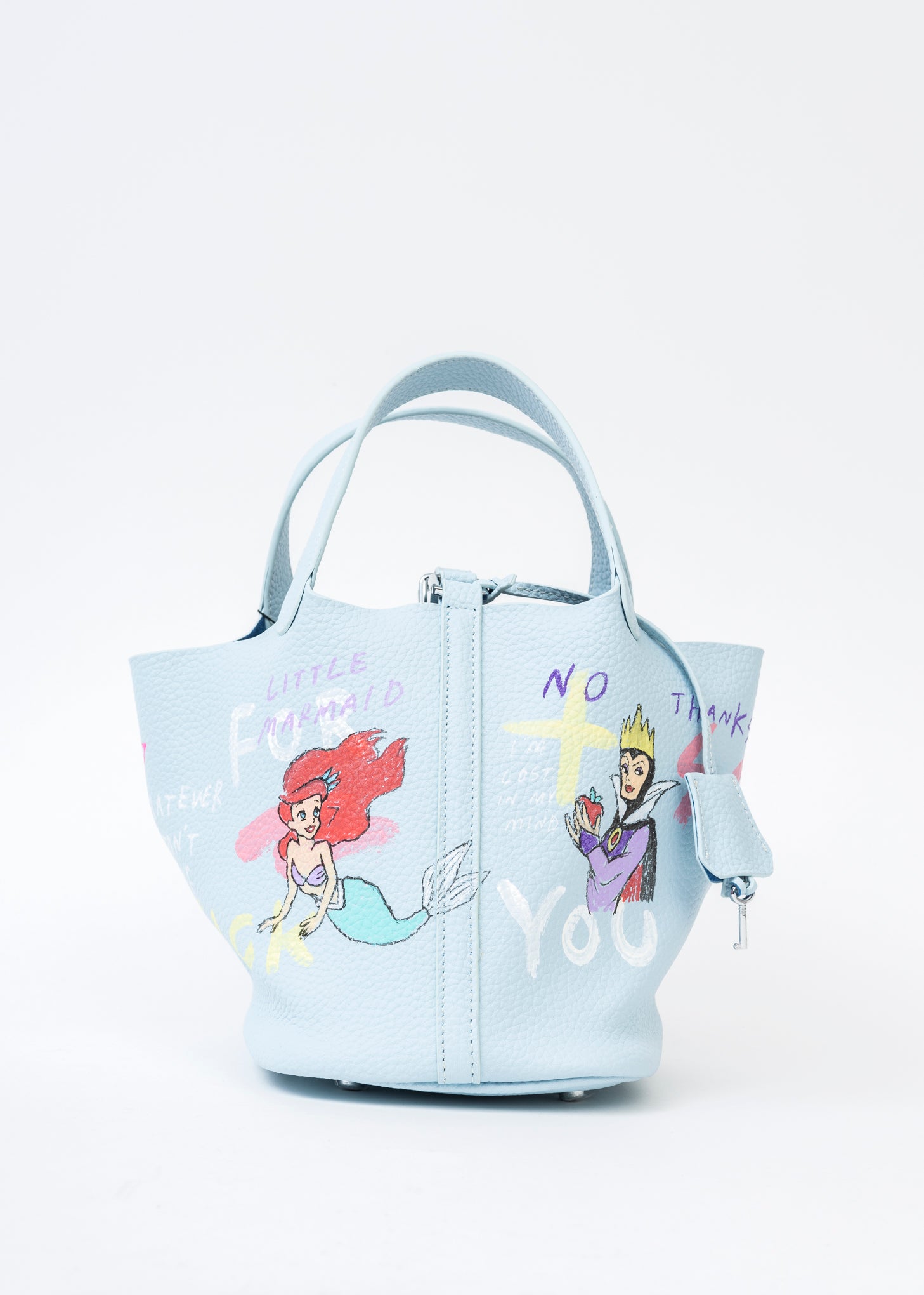 Light Blue Paint Cube Bag (Small) -Snow White, Mermaid-Preorder