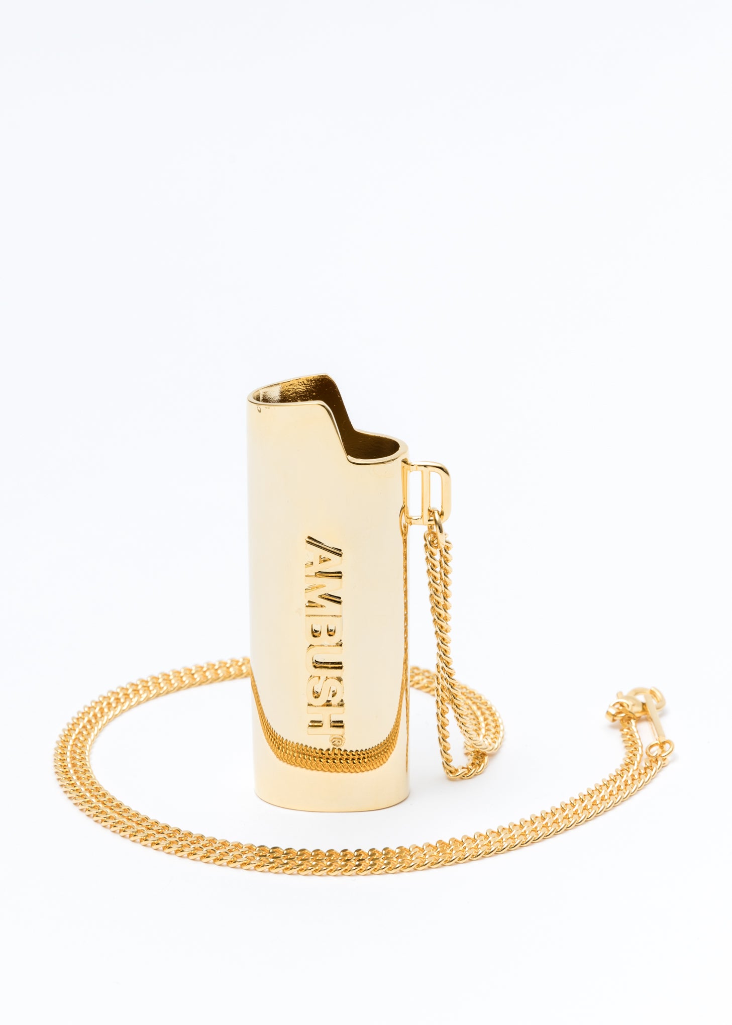 Gold Large Lighter Case Necklace 017 Shop