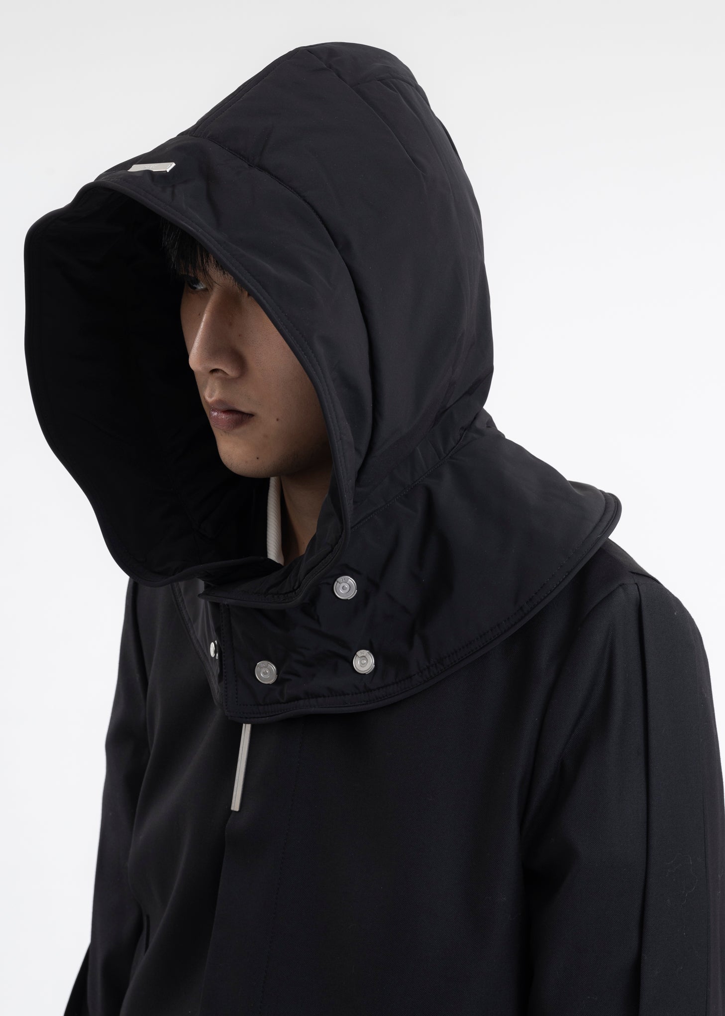 BLACK NYLON WINDPROOF HOOD 017 Shop
