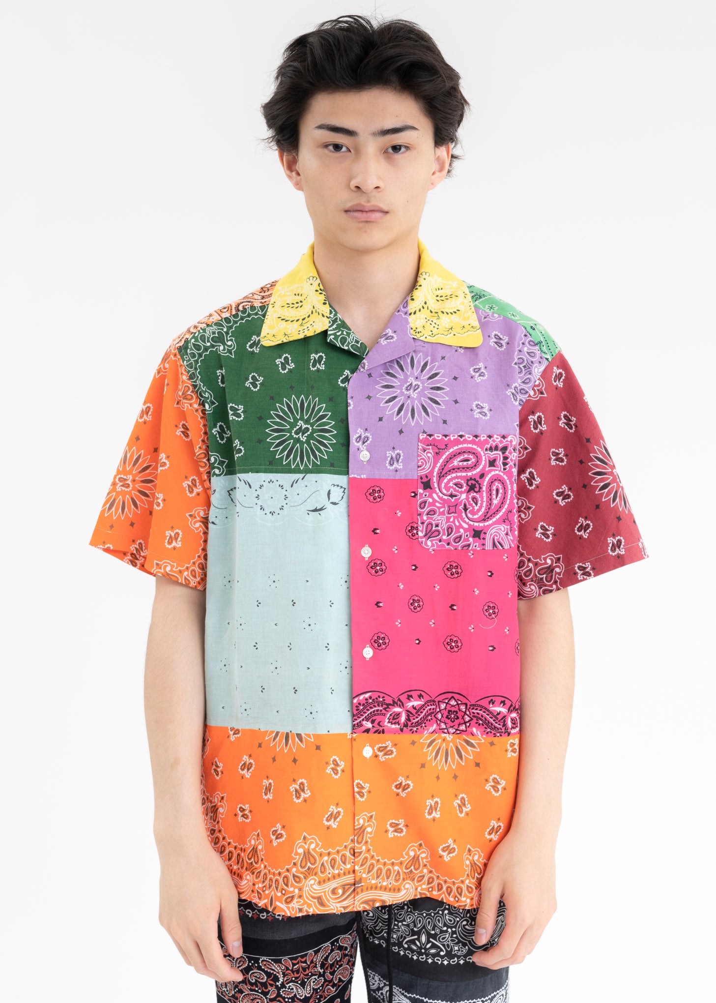 Mix BANDANA PATCHWORK SHIRT SS