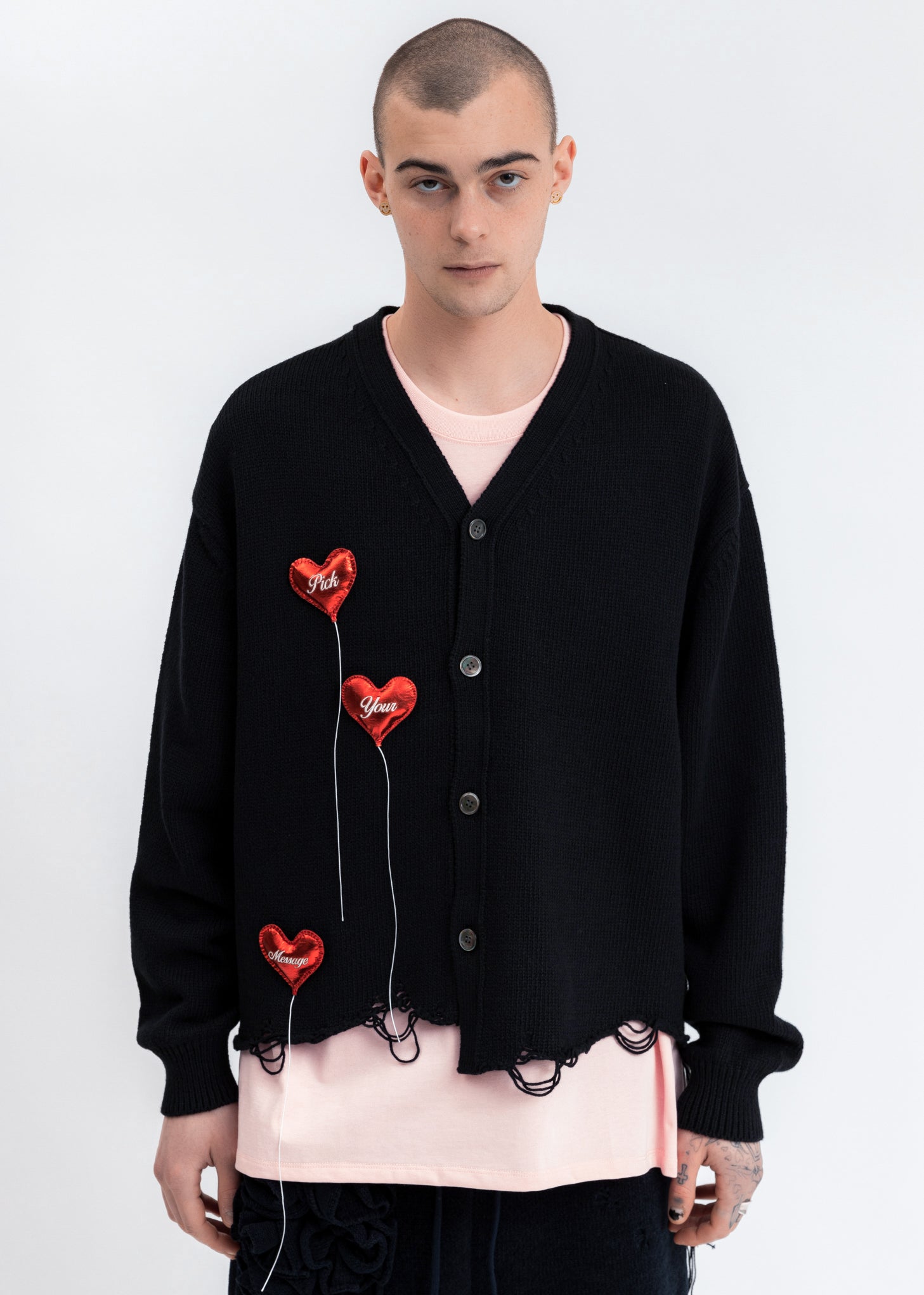 Black Happy Balloons Cardigan – 017 Shop