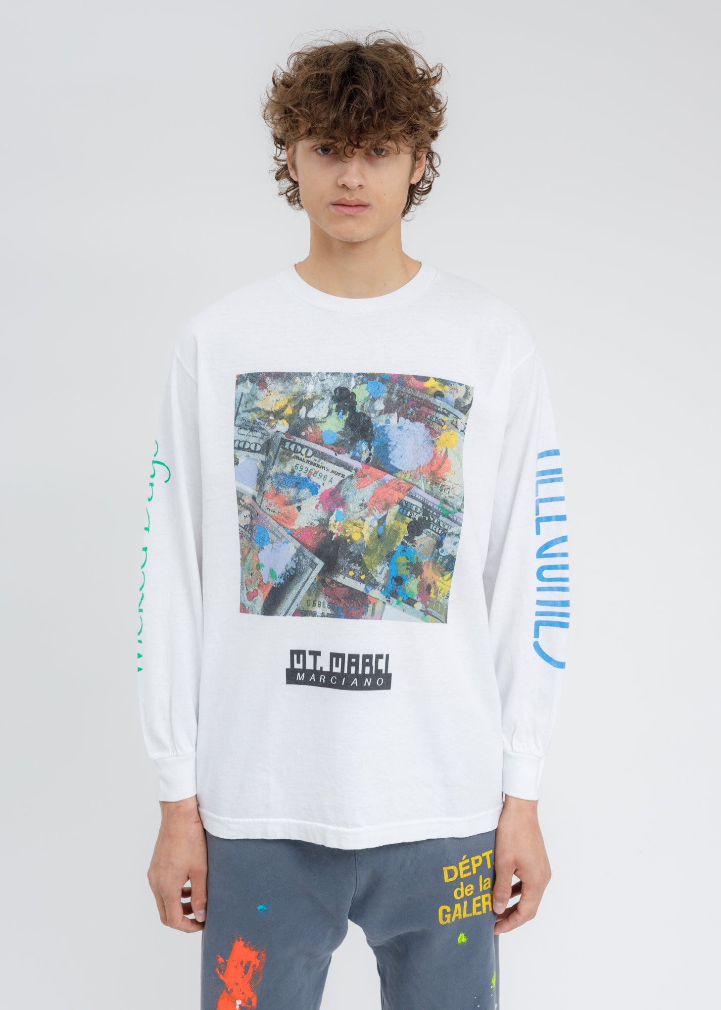 White MT MARCI ALLEGORIES Long Sleeves T-Shirt