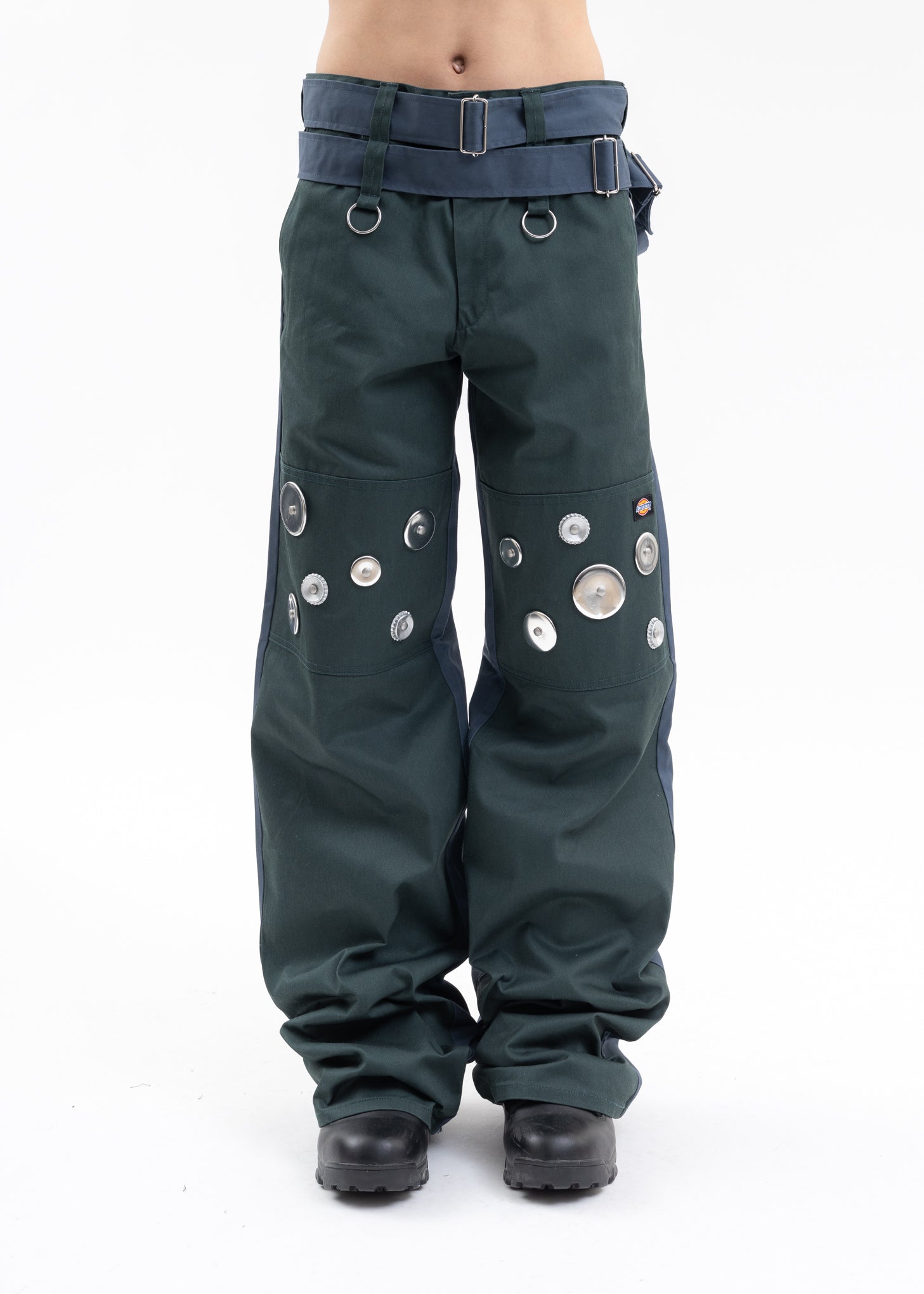 Green X Blue KIDILL × Dickies Metal Badges Pants - 017 Shop