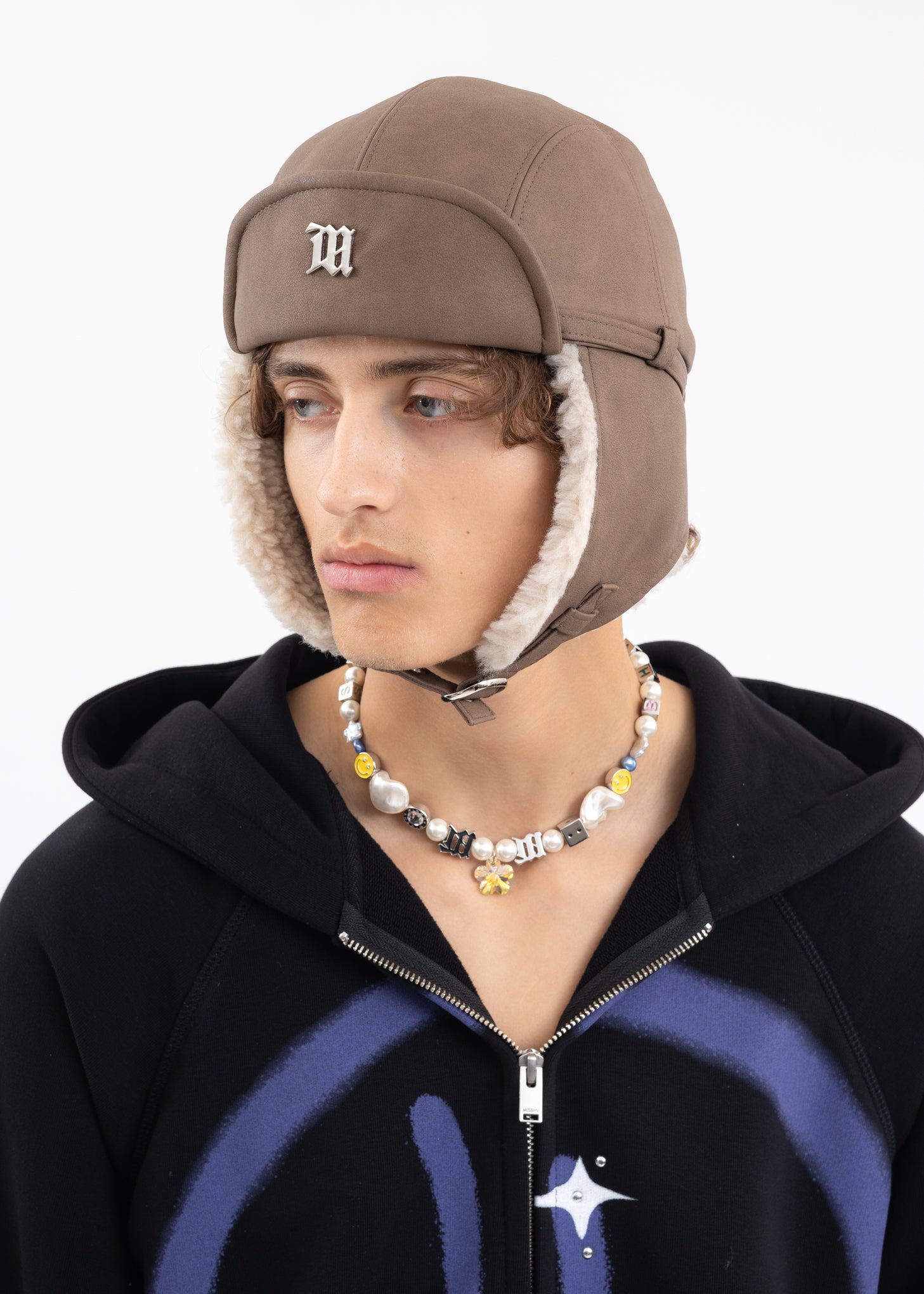 thumbnail image 2 of Unisex Winter Earflap Bomber Hats Vintage Aviator Trooper Trapper Pilot 2 of 12