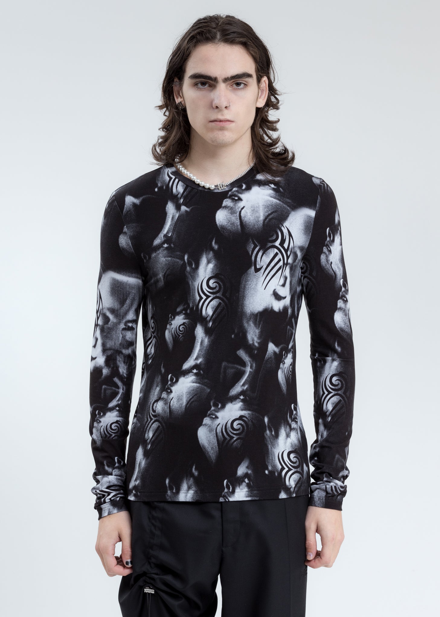 Black And White Manga Slim Long Sleeve 017 Shop black-and-white-manga-slim-long-sleeve-017-shop