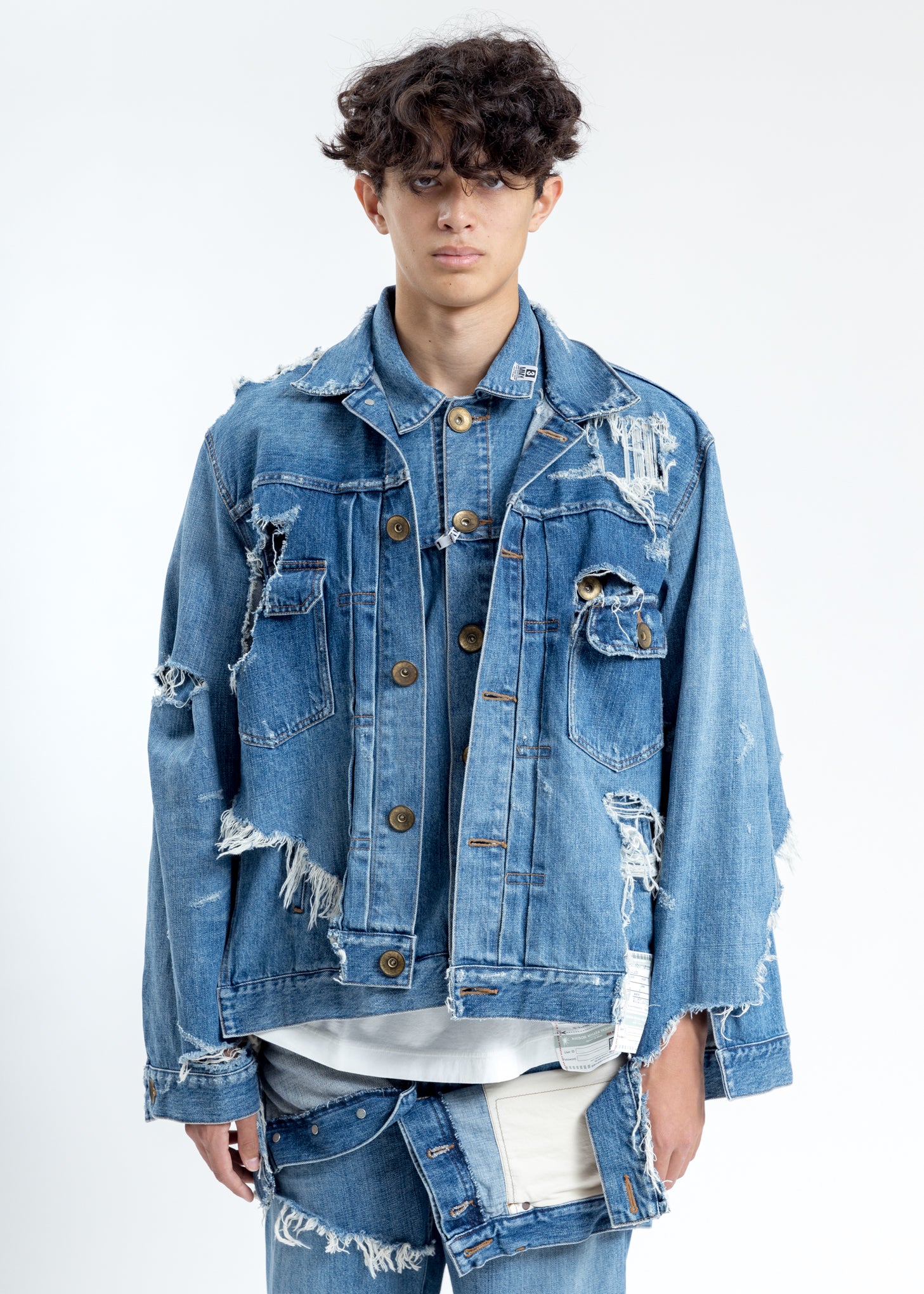 Indigo Broken Layer Denim Jacket – 017 Shop