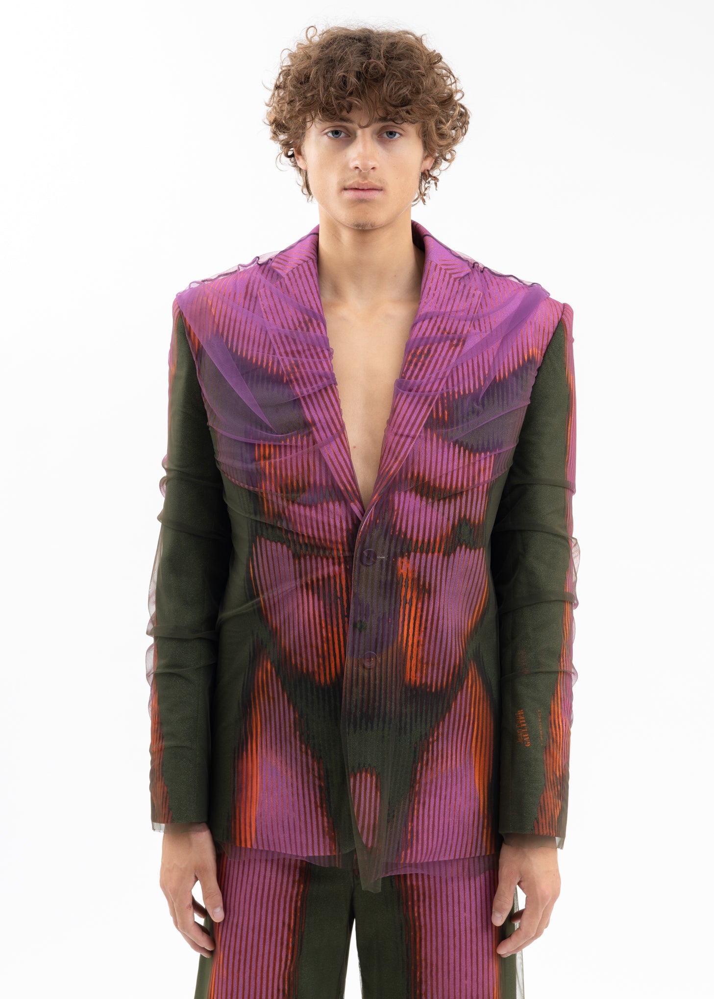 PINK / KHAKI Jean Paul Gaultier Edition BODY MORPH MESH