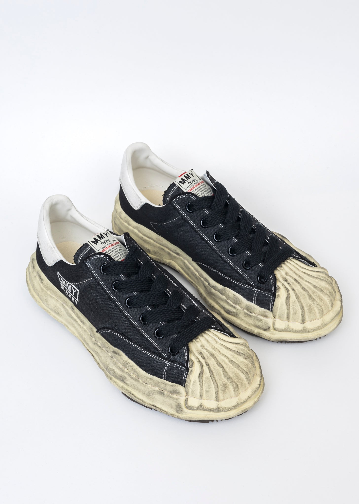 Black Original Sole Canvas Low-Top Sneaker (BLAKEY DIRTY)