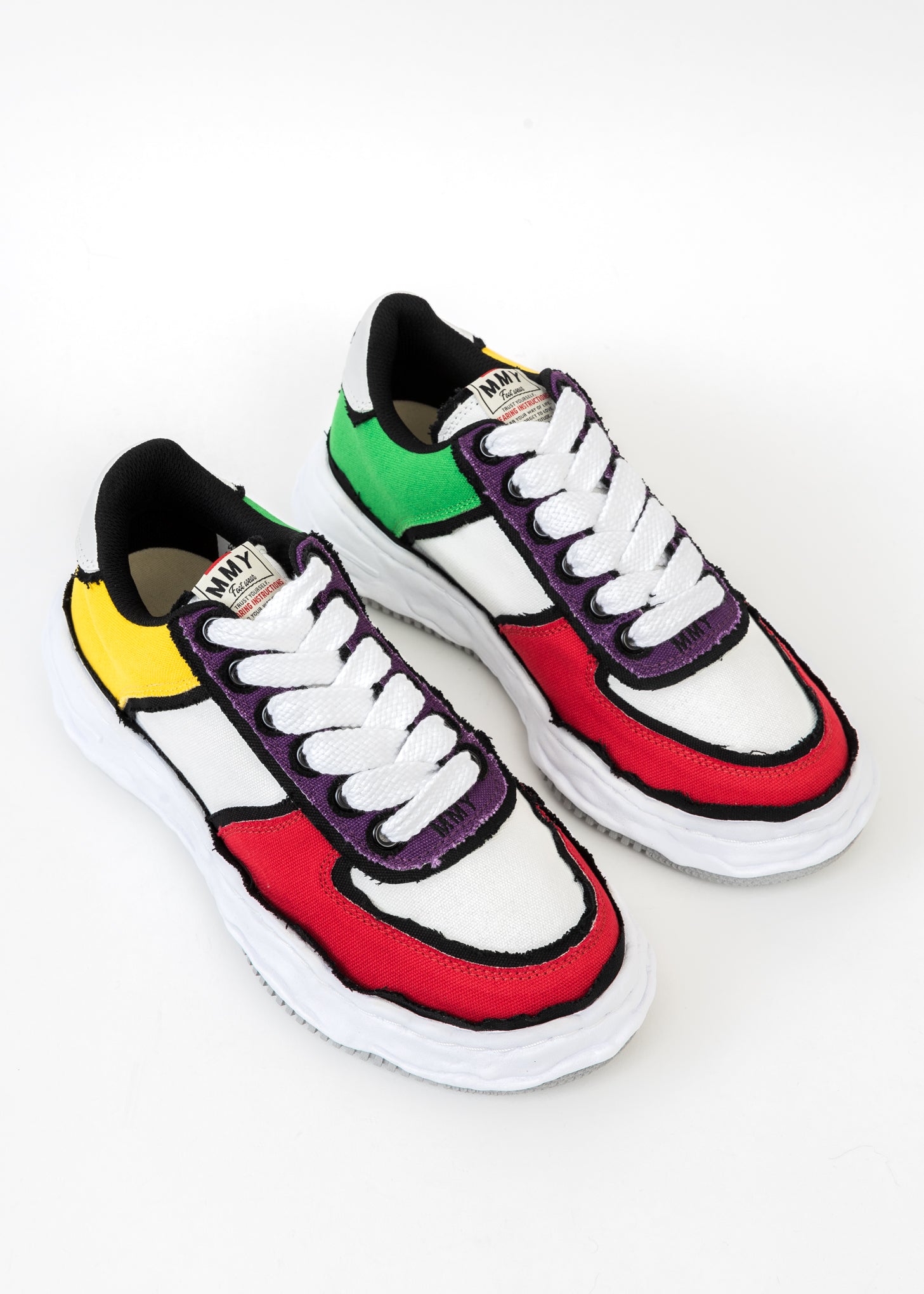 Multi OG Sole Overhanging Canvas Low-Top Sneaker (WAYNE LOW)