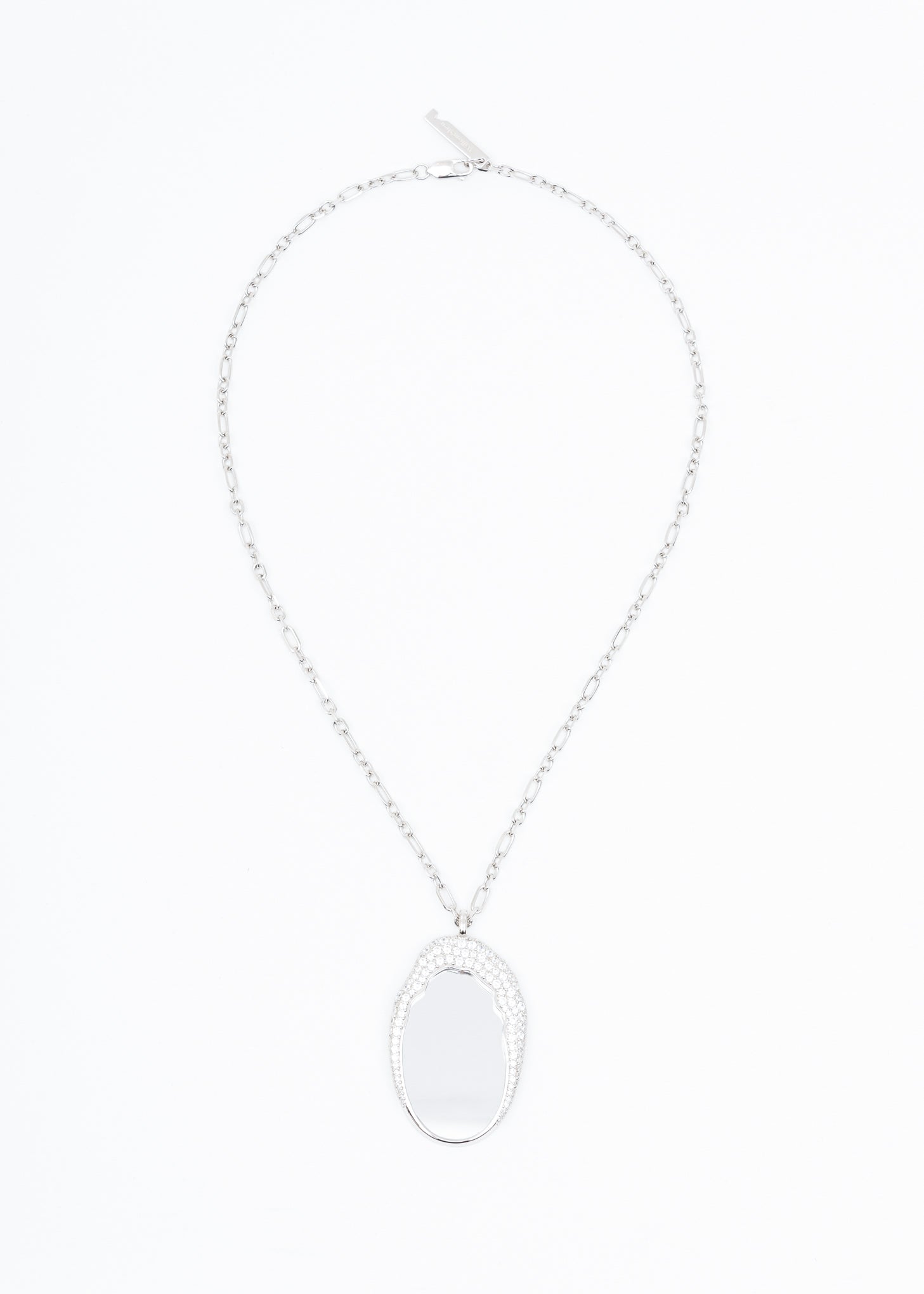 Silver Mirror Necklace 017 Shop