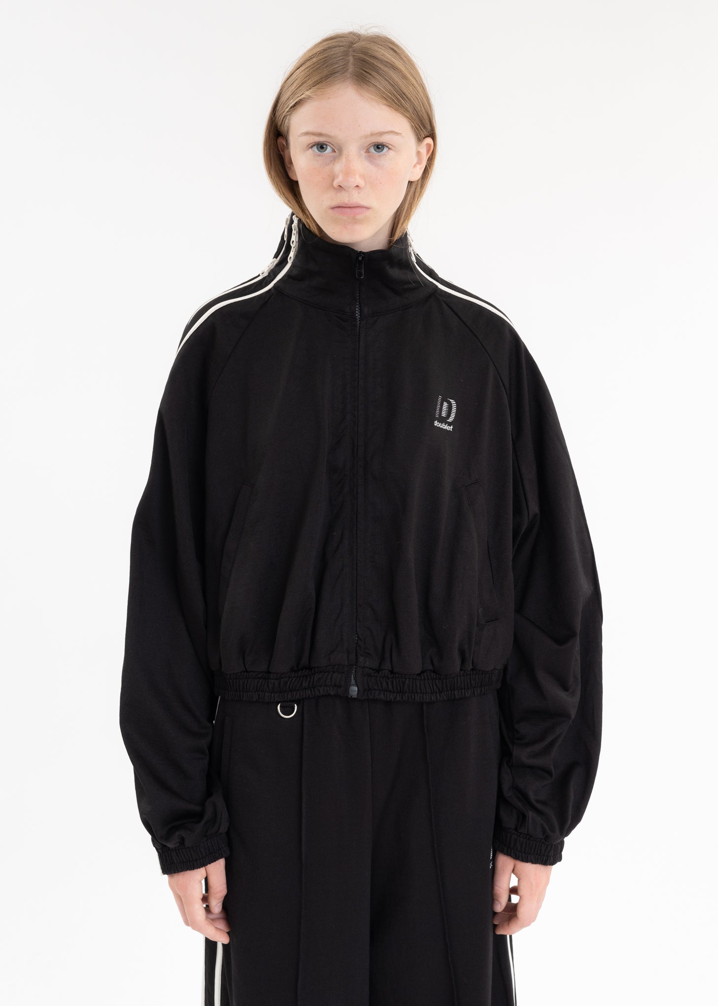 Black ZIP UP TRACK JACKET 017 Shop