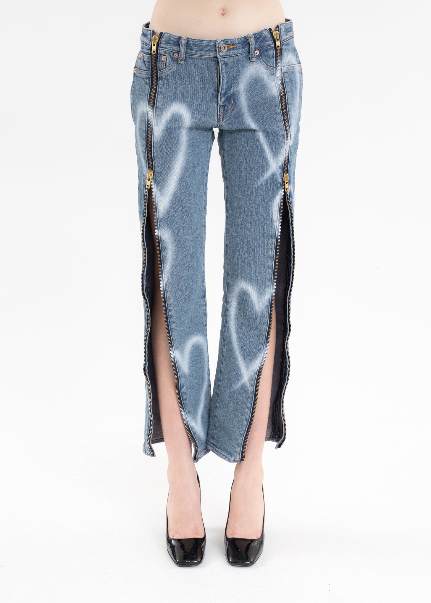 comfort fit pants - indigo zari lines main image 0
