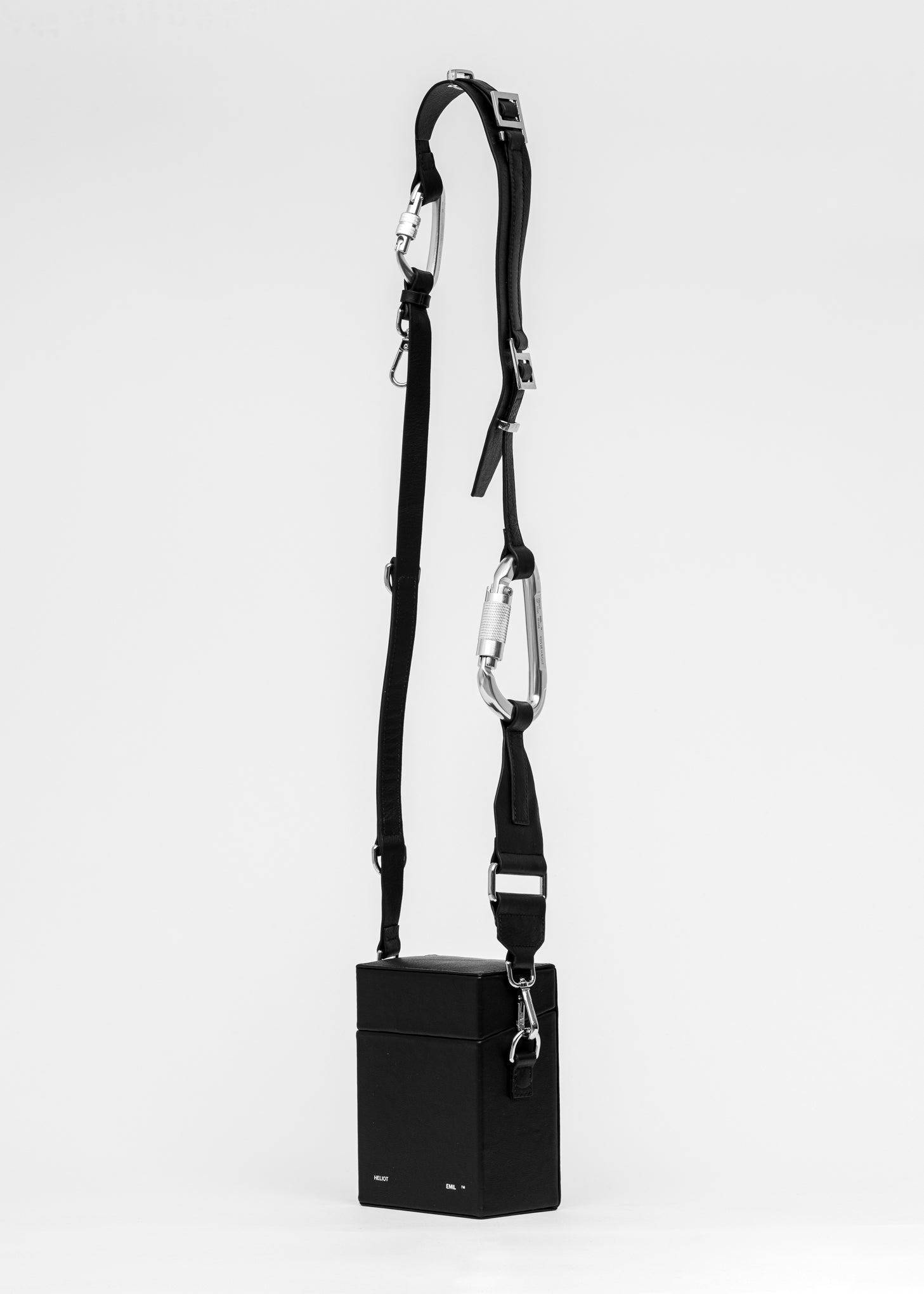 BLACK LEATHER STRAP BOX BAG – 017 Shop