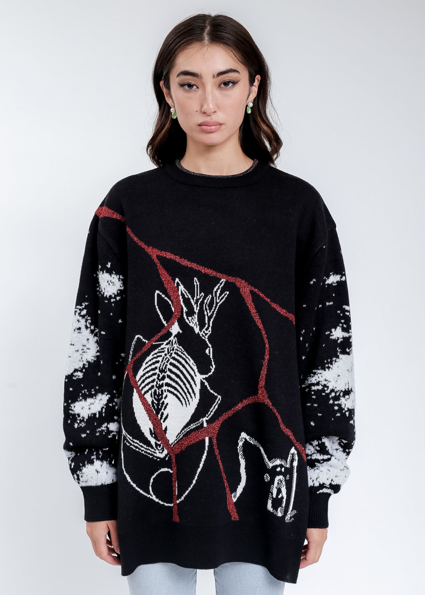 Black KIDILL × RURUMU: Knit Pullover Sweater – 017 Shop