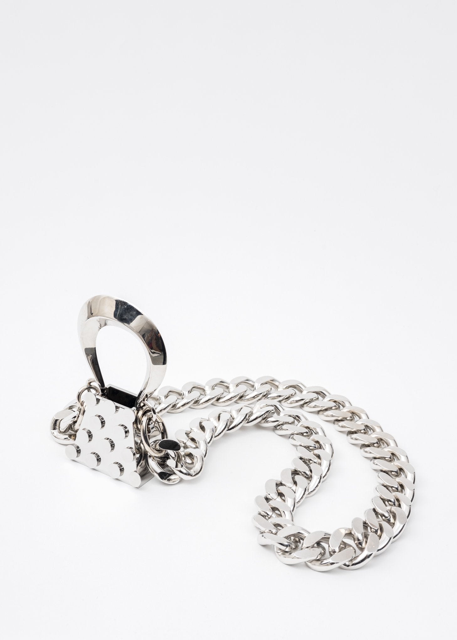 Silver Polka Dot Metal Bag 017 Shop