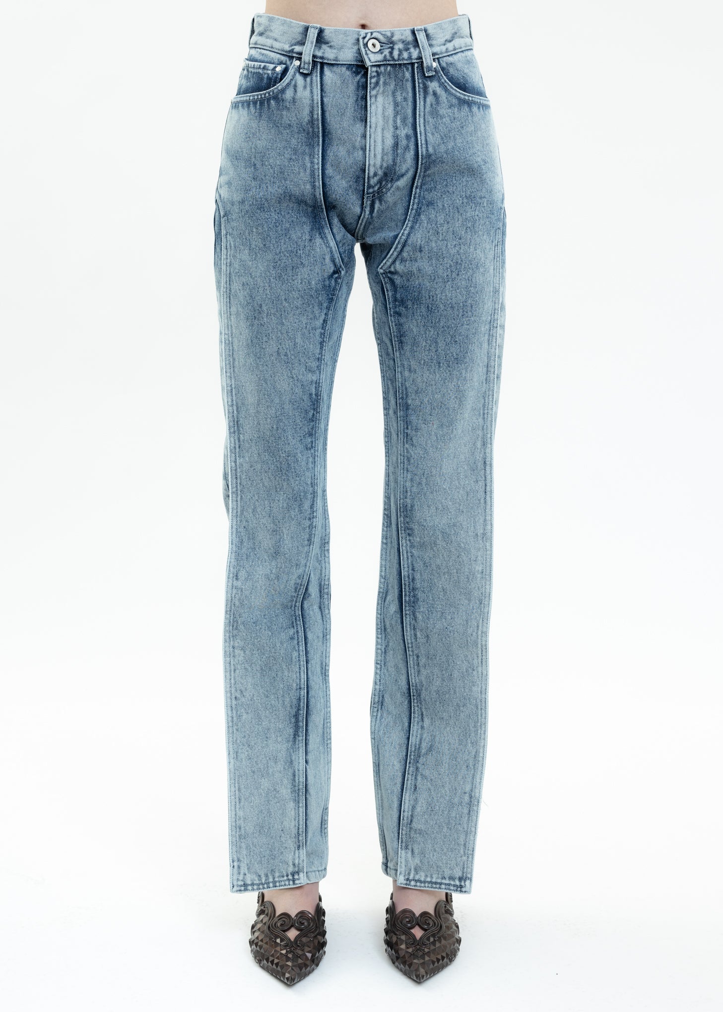 Ice Blue CLASSIC FRONT PANEL Jeans