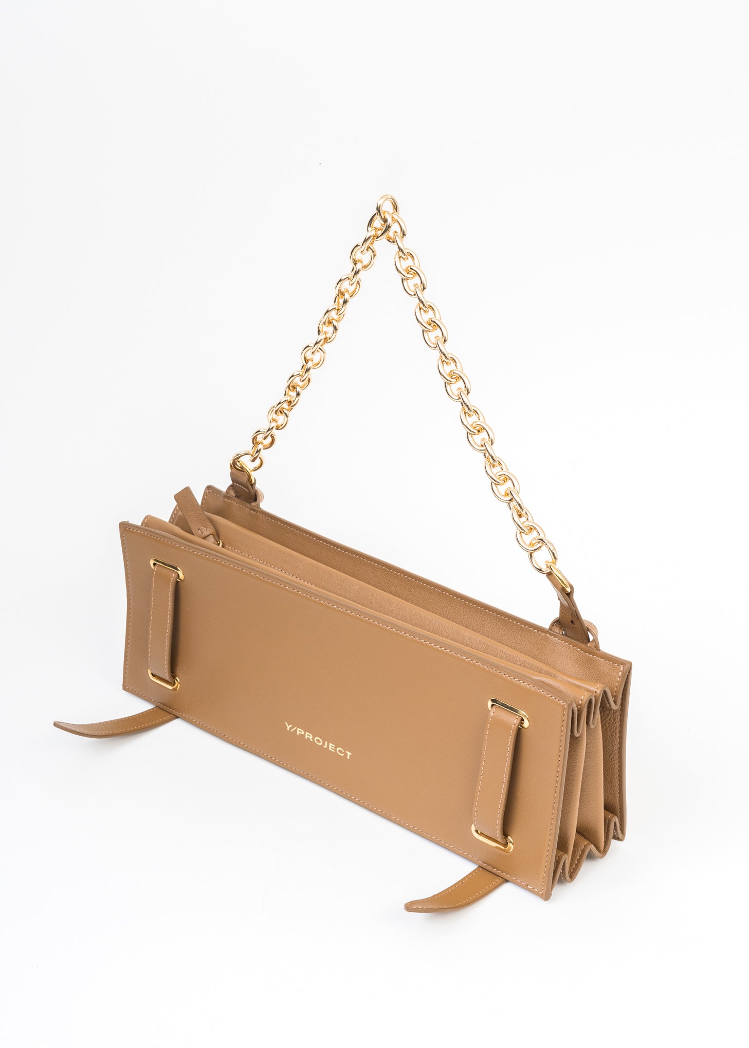 CARAMEL ACCORDION BAG WITH CHAIN 017 Shop