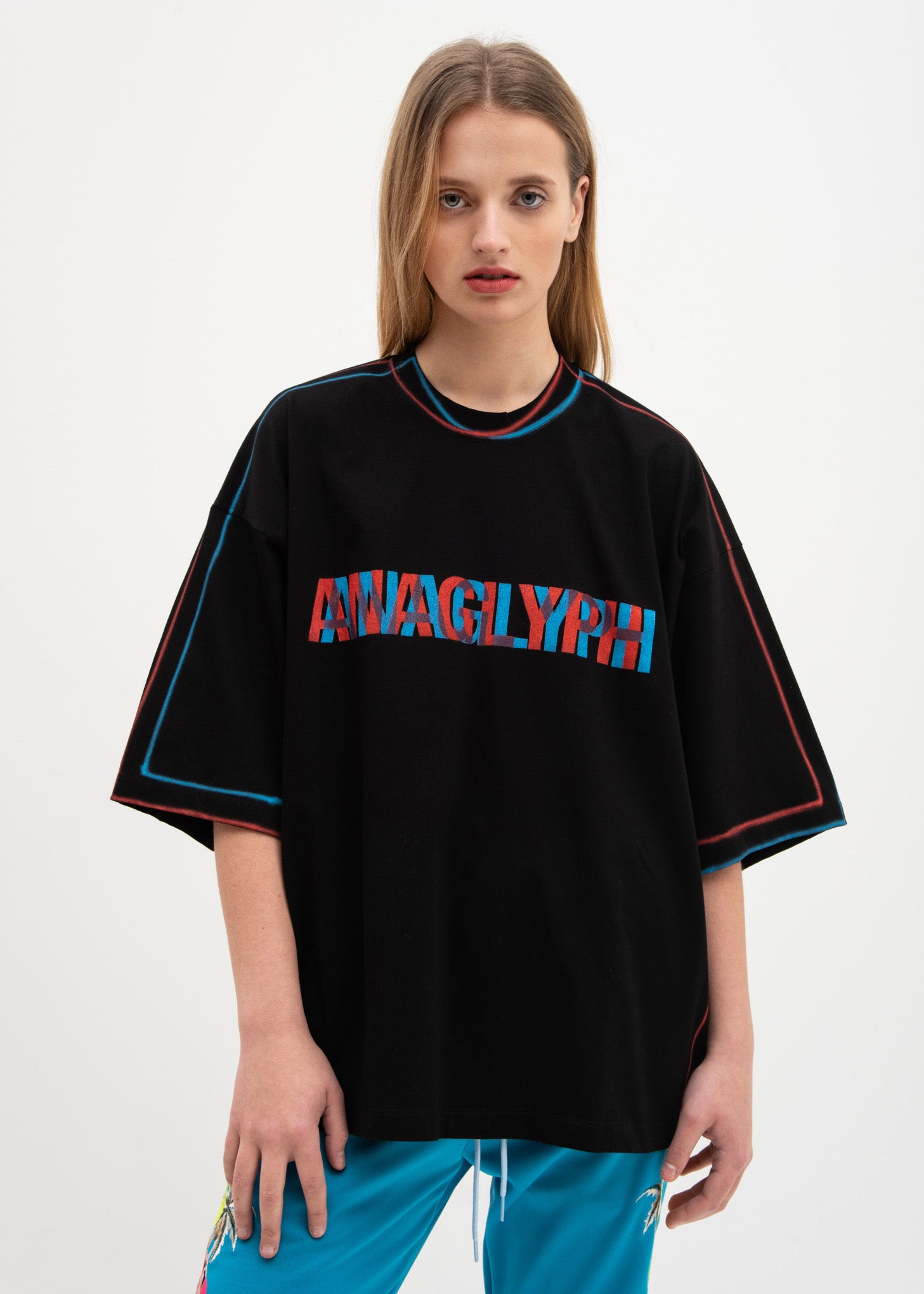 doublet ANAGLYPH HAND-PAINTED T-SHIRT