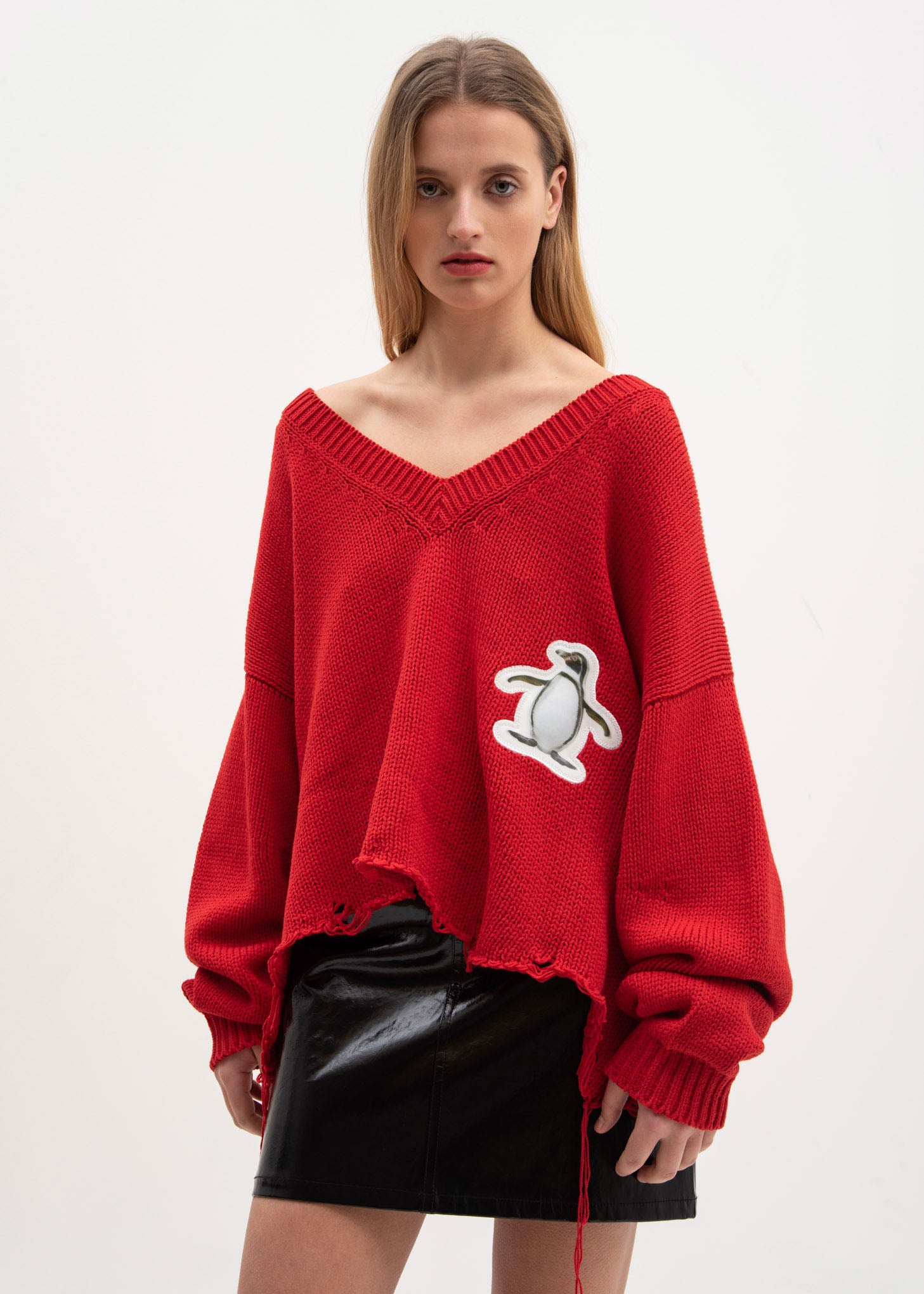 doublet 3D patch cut-off pullover villa-cesare.com