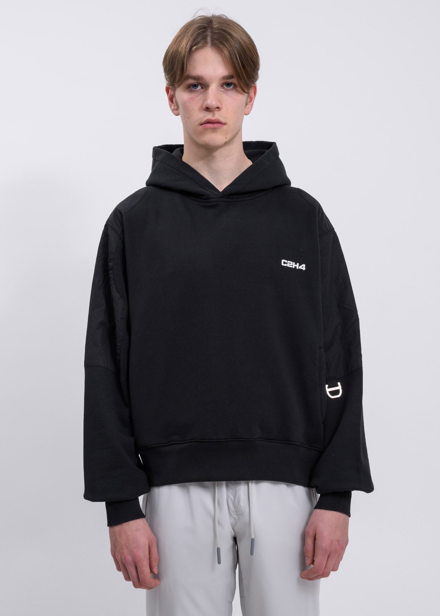 Black Memory Supervisor Panelled Hoodie