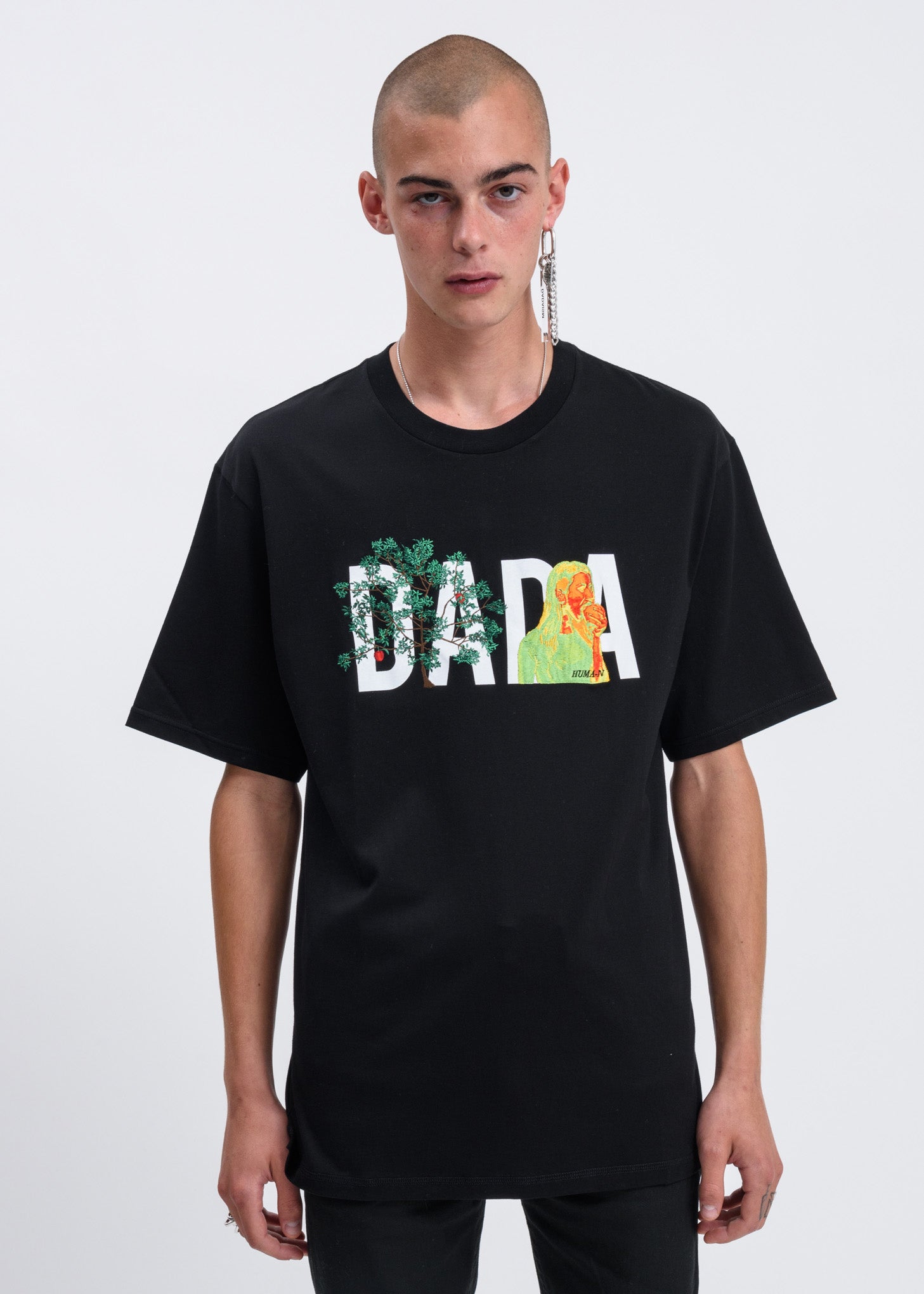 Black DADA Logo Embroidery T-shirt