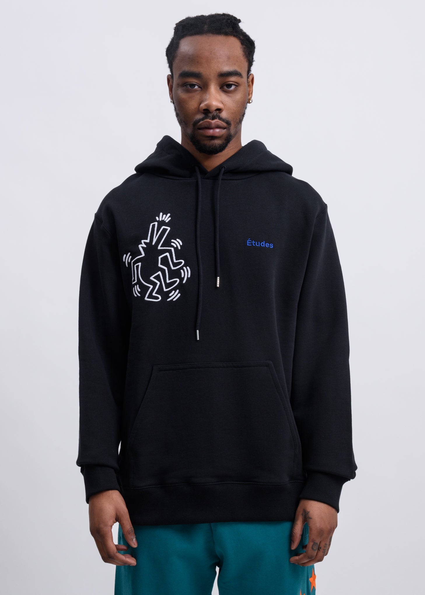 Keith haring black hoodie Clearance