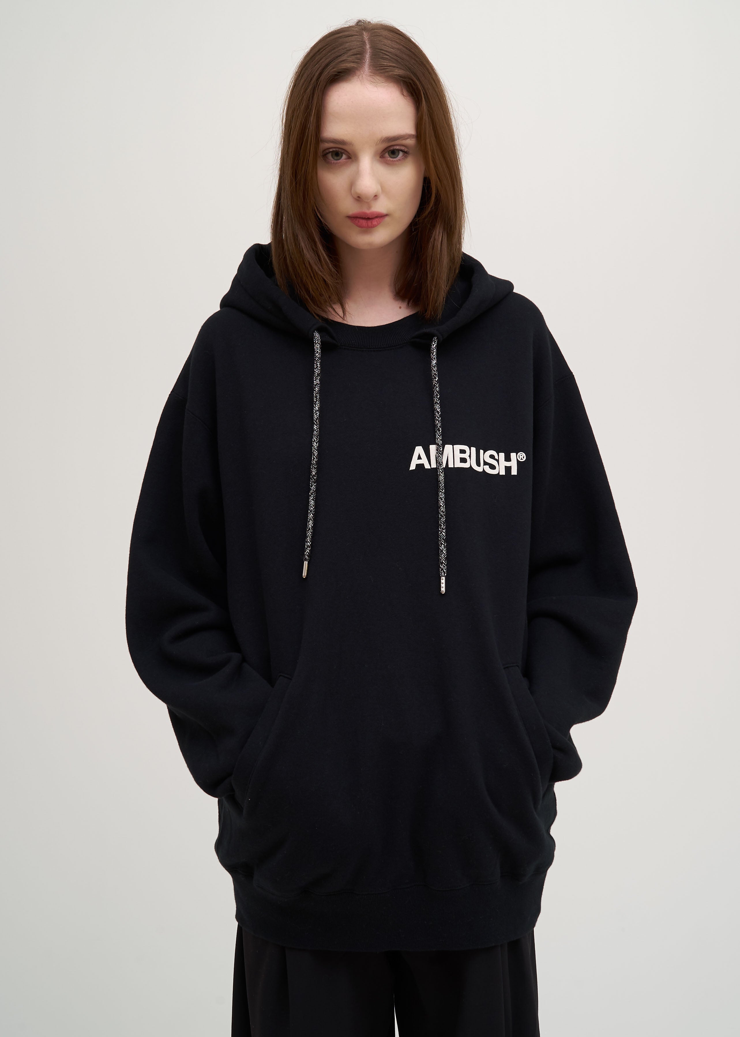 Black Ambush Print Hoodie