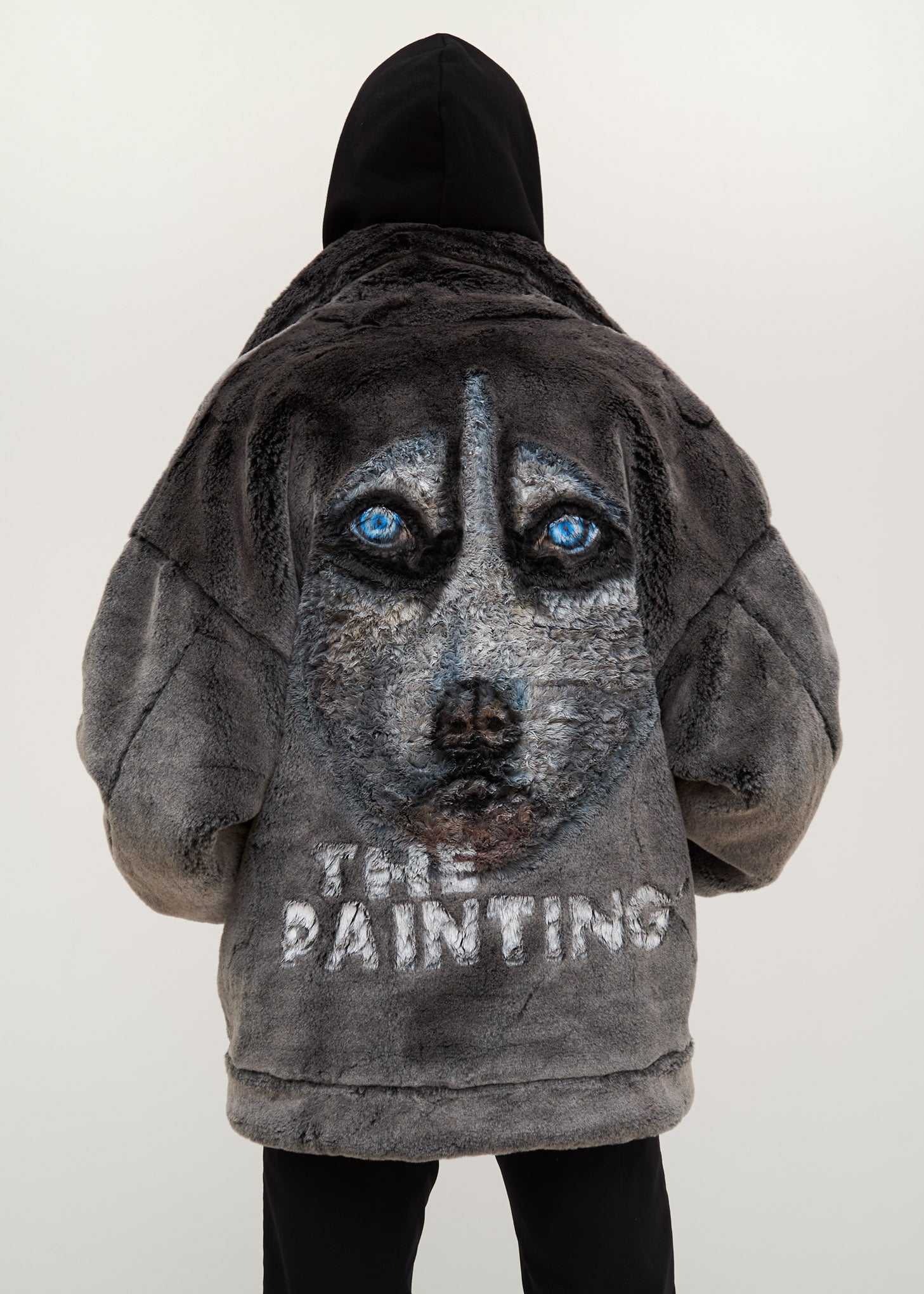 Husky Animal Painted Fur Jacket