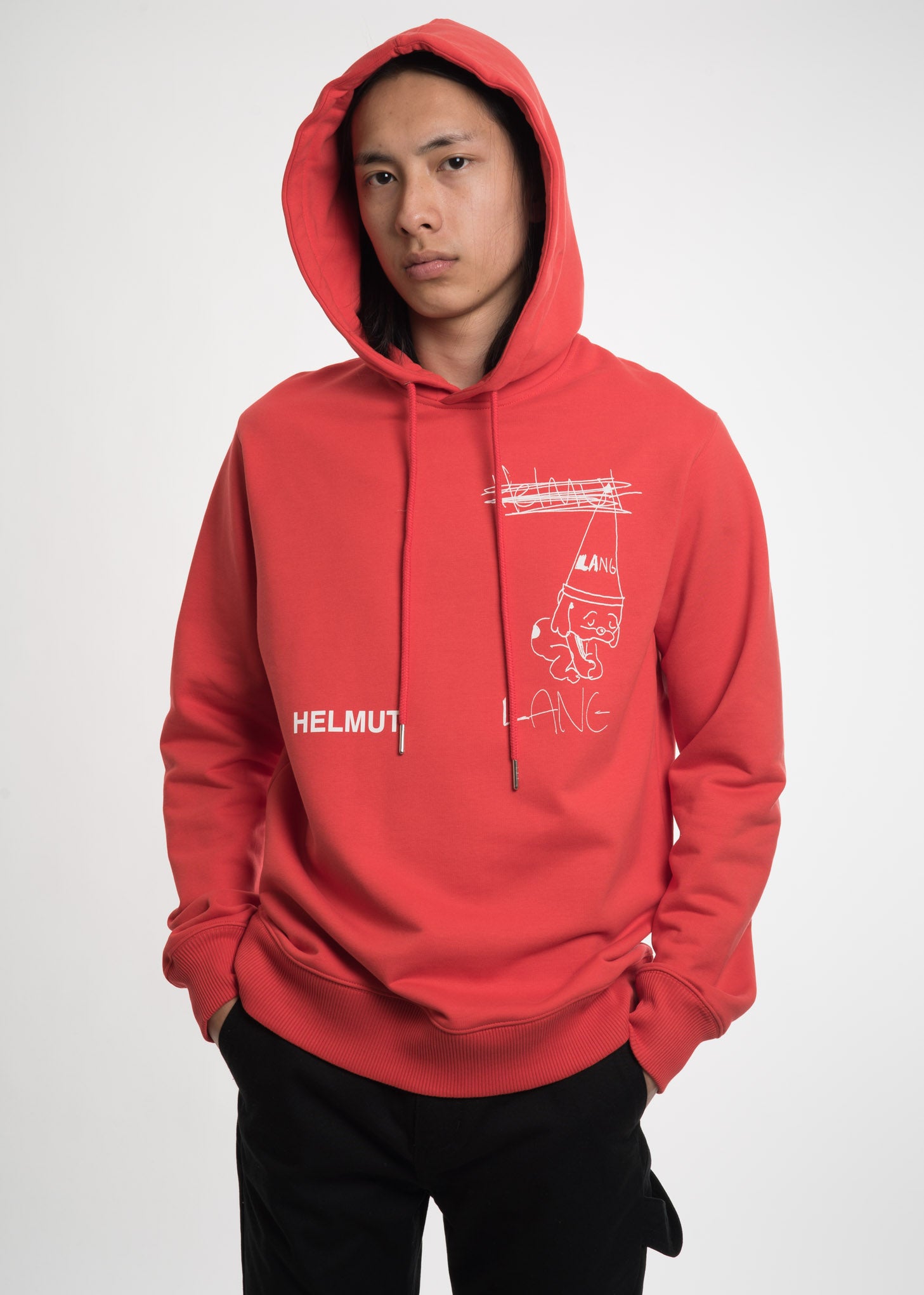 Helmut lang clearance red hoodie