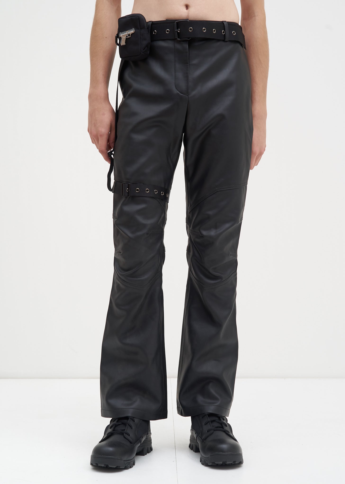 Black Faux Leather Pants w/ Garter Belt 017 Shop Black Faux Leather Pants w/ Garter Belt 017 Shop