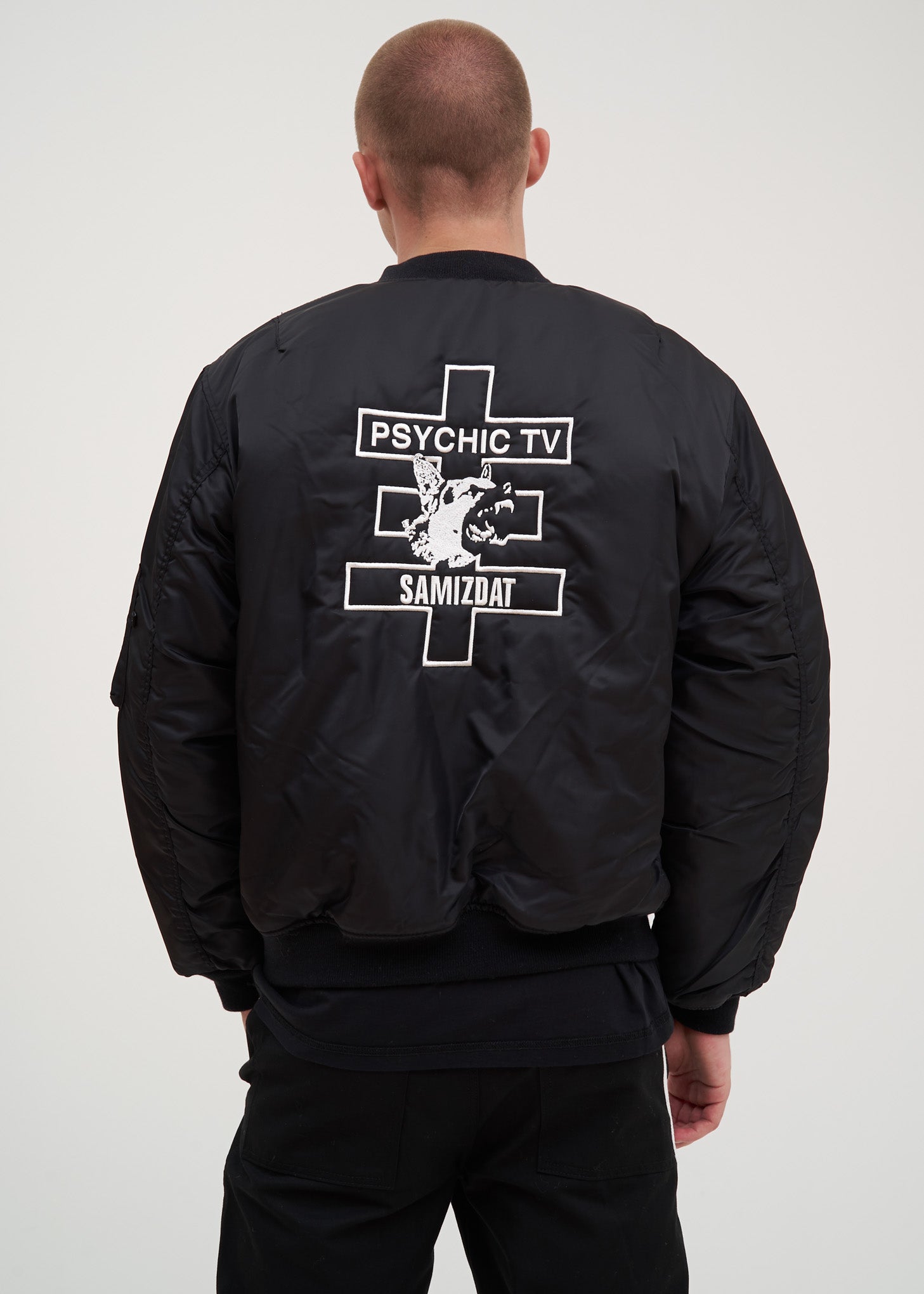 Black Cross Bomber Jacket – 017 Shop