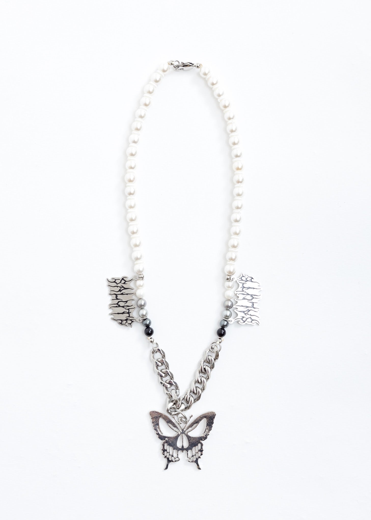 Butterfly Skull Necklace